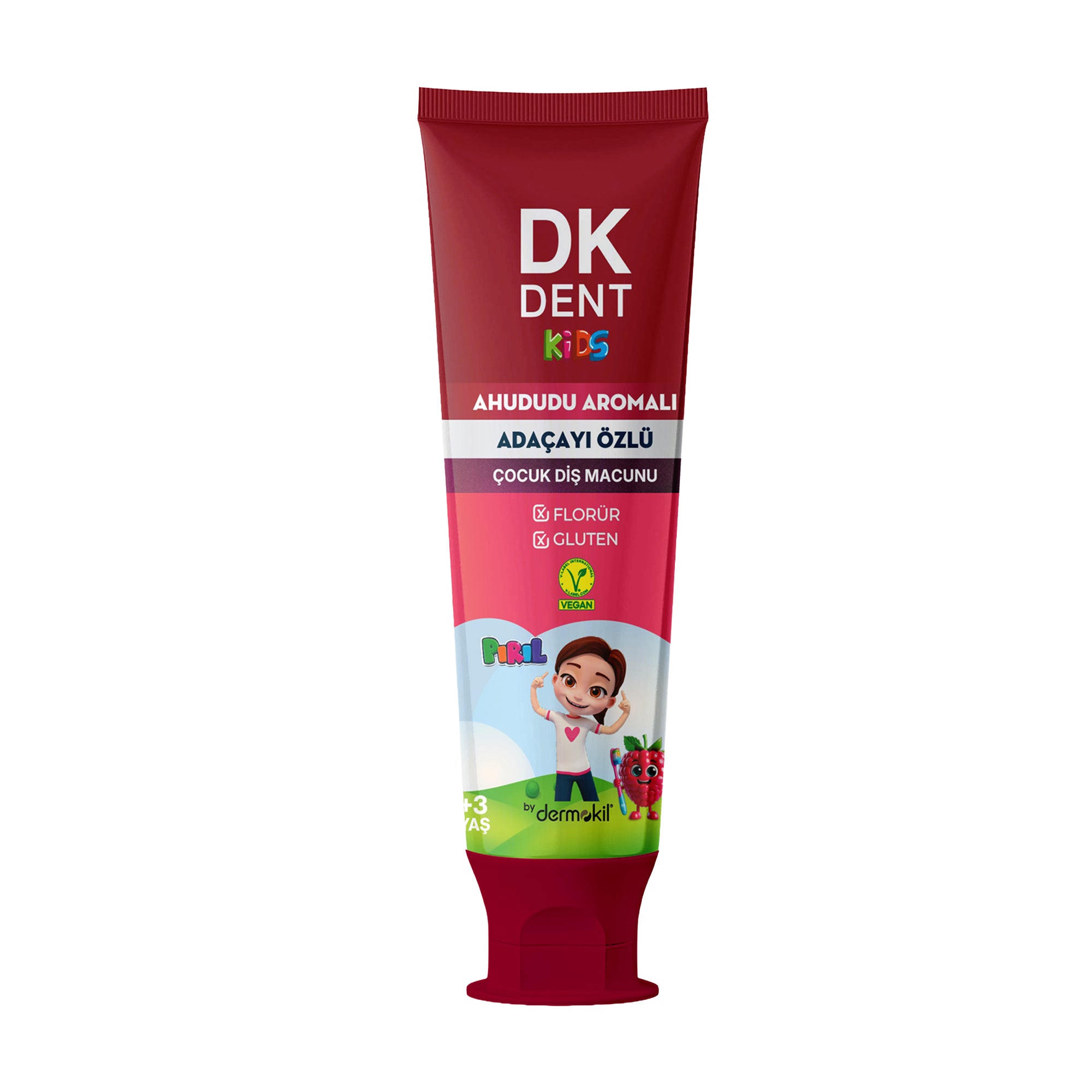 Pırıl Raspberry Flavored Fluoride-Free Children's Toothpaste 50 ml