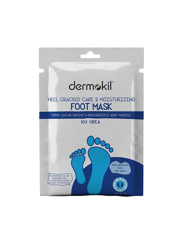 Topuk Çatlak Bakımı Nemlendirici %10 Üre İçerikli Ayak Maskesi 30 ml, Vücut Maskesi, Dermokil.