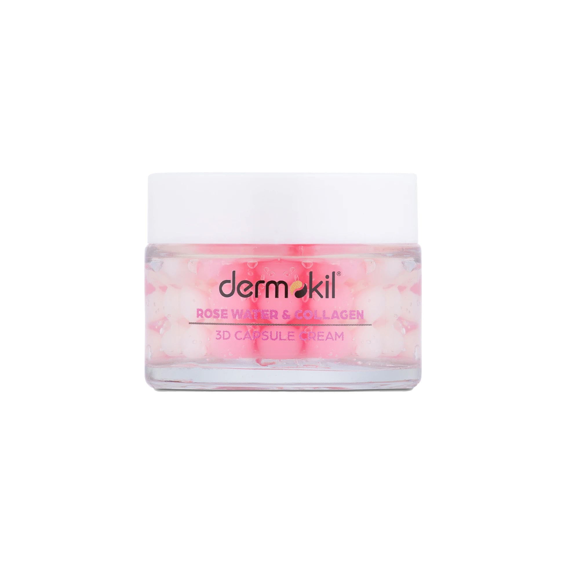 Canlandırıcı Yenileyici %100 Doğal Gül Suyu 3D Kapsül Krem 50 ml, Cilt Nemlendirme, Dermokil.