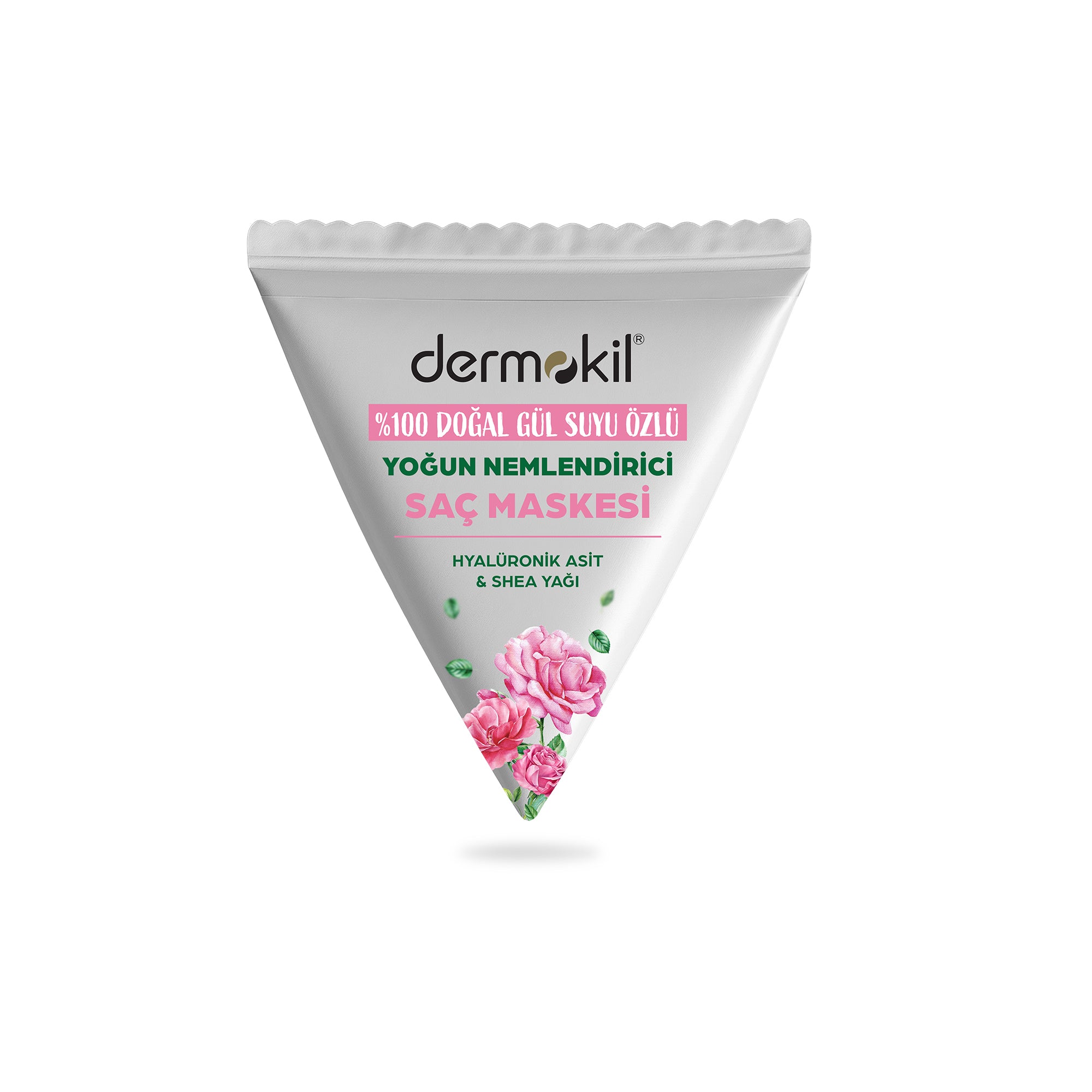 %100 Doğal Gül Suyu Yoğun Nemlendirici Saç Maskesi 25 ml - Dermokil