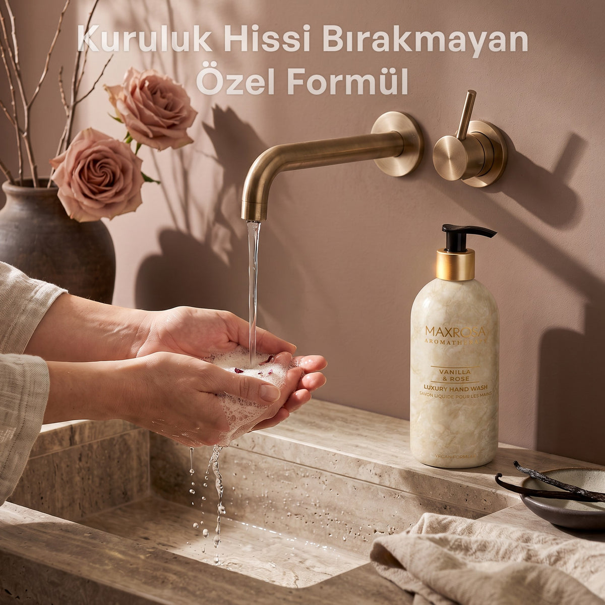 Maxrosa Aromatherapy Vanilla & Rose Sıvı Sabun 500 ml