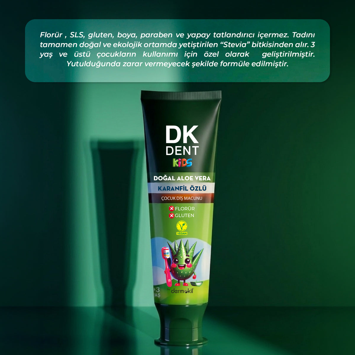 Karanfil Özlü Çocuk Diş Macunu 50 ml 2'li Set
