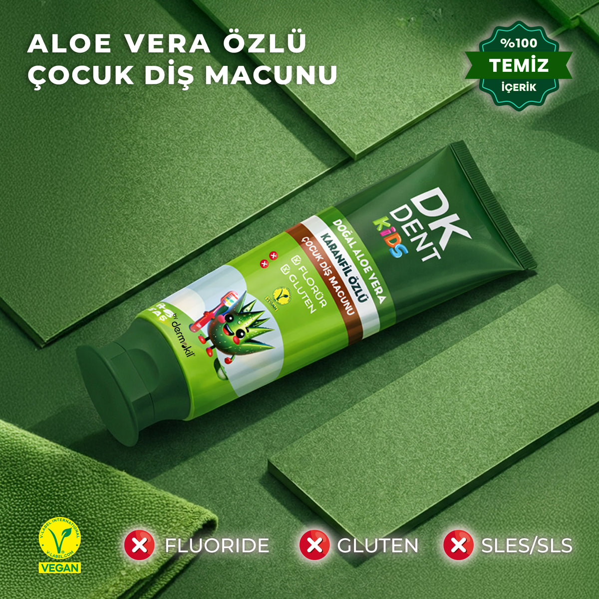 Karanfil Özlü Çocuk Diş Macunu 50 ml 2'li Set