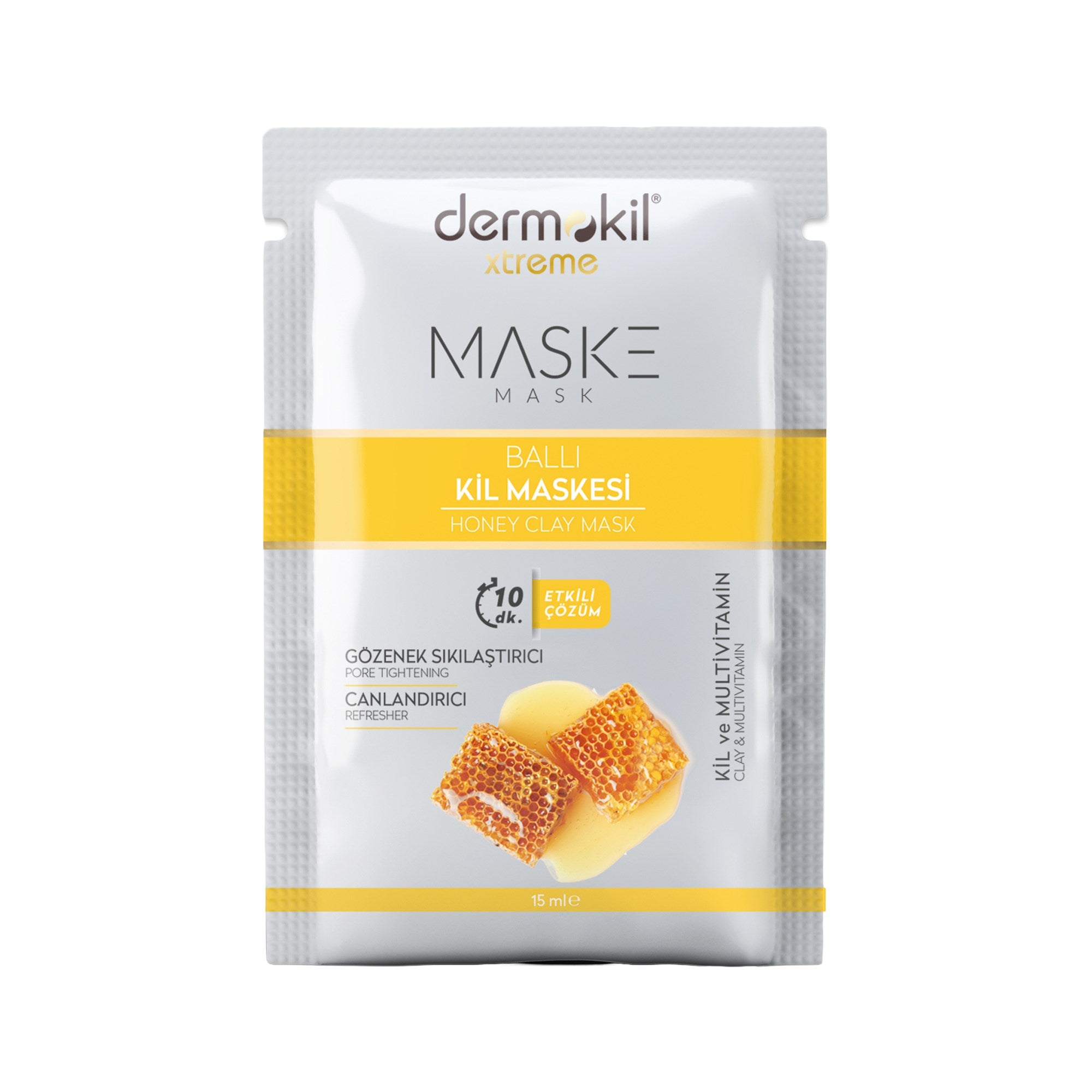 Ballı Kil Maskesi - Gözenek Sıkılaştırıcı 15 ml