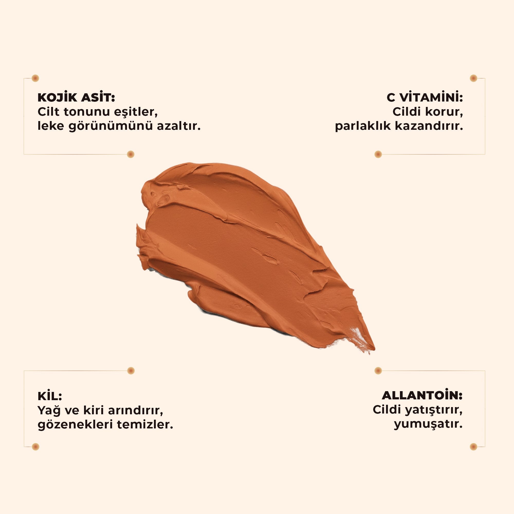 Leke Karşıtı Kojik Asit Kil Maskesi 30 ml