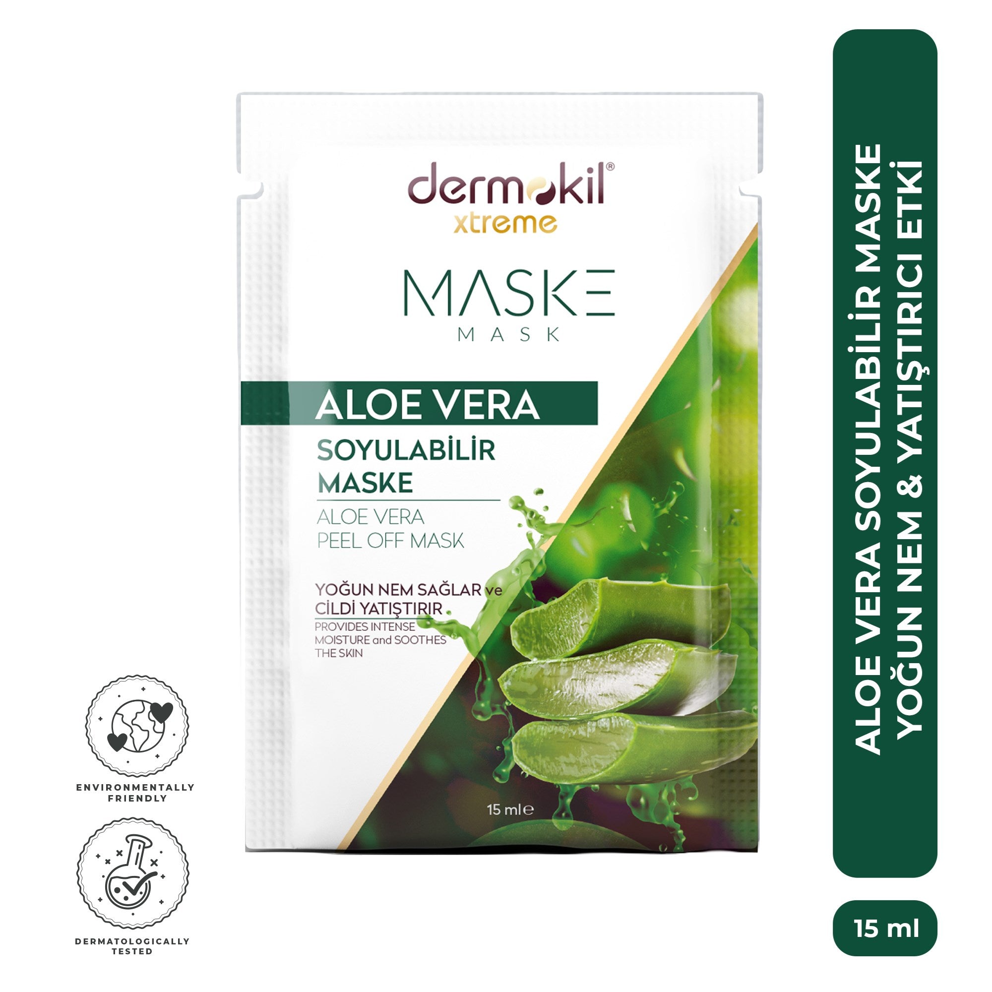 Soyulabilir Aloe Vera Jel Yüz Maskesi 15 ml