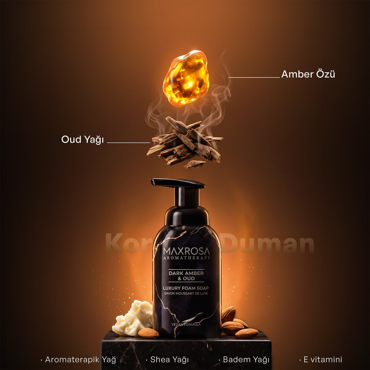 Aromatherapy Dark Amber & Oud Köpük Sabun 400 g