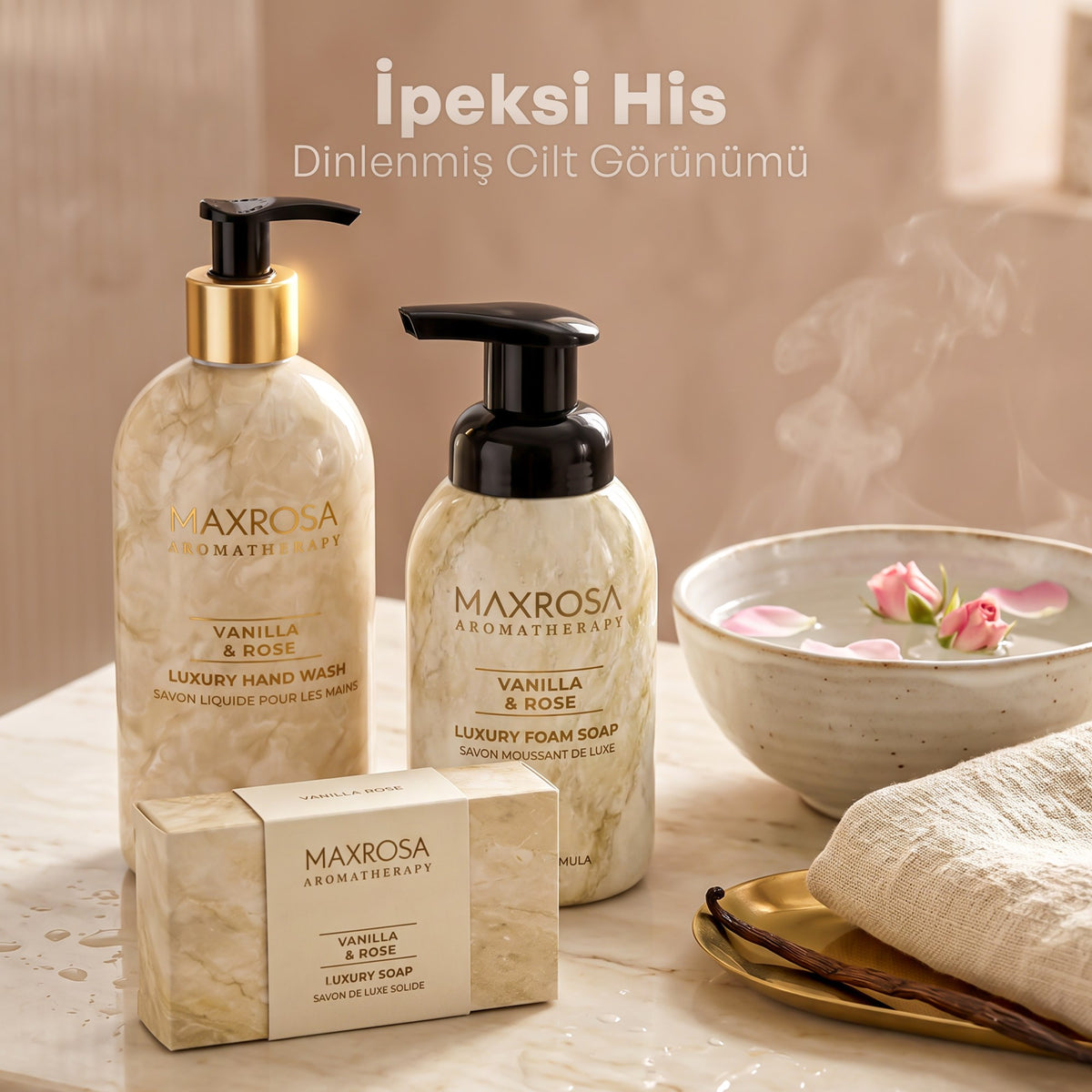 Aromatherapy Vanilla & Rose Köpük Sabun 400 g