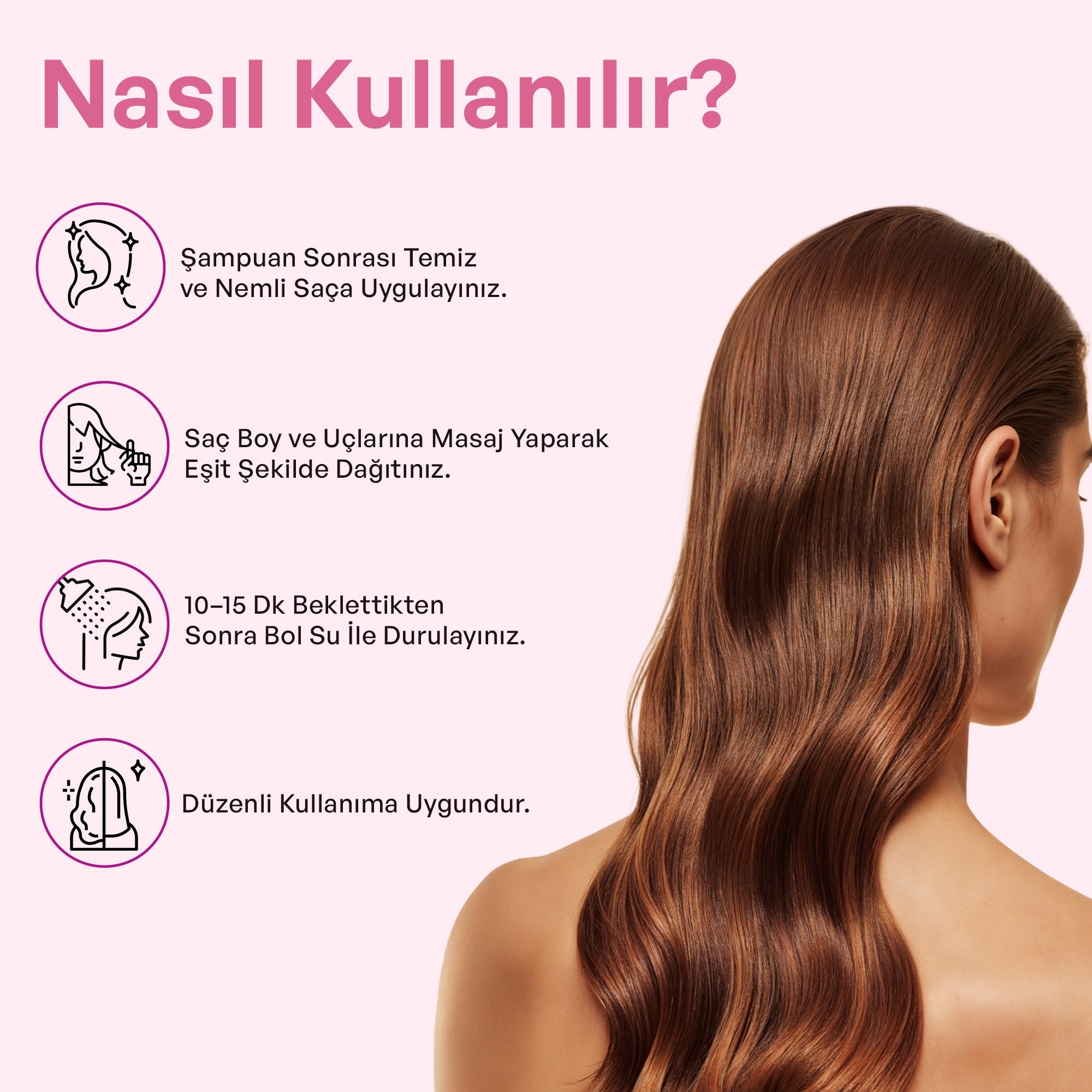  %100 Doğal Gül Suyu Yoğun Nemlendirici Saç Maskesi 25 ml