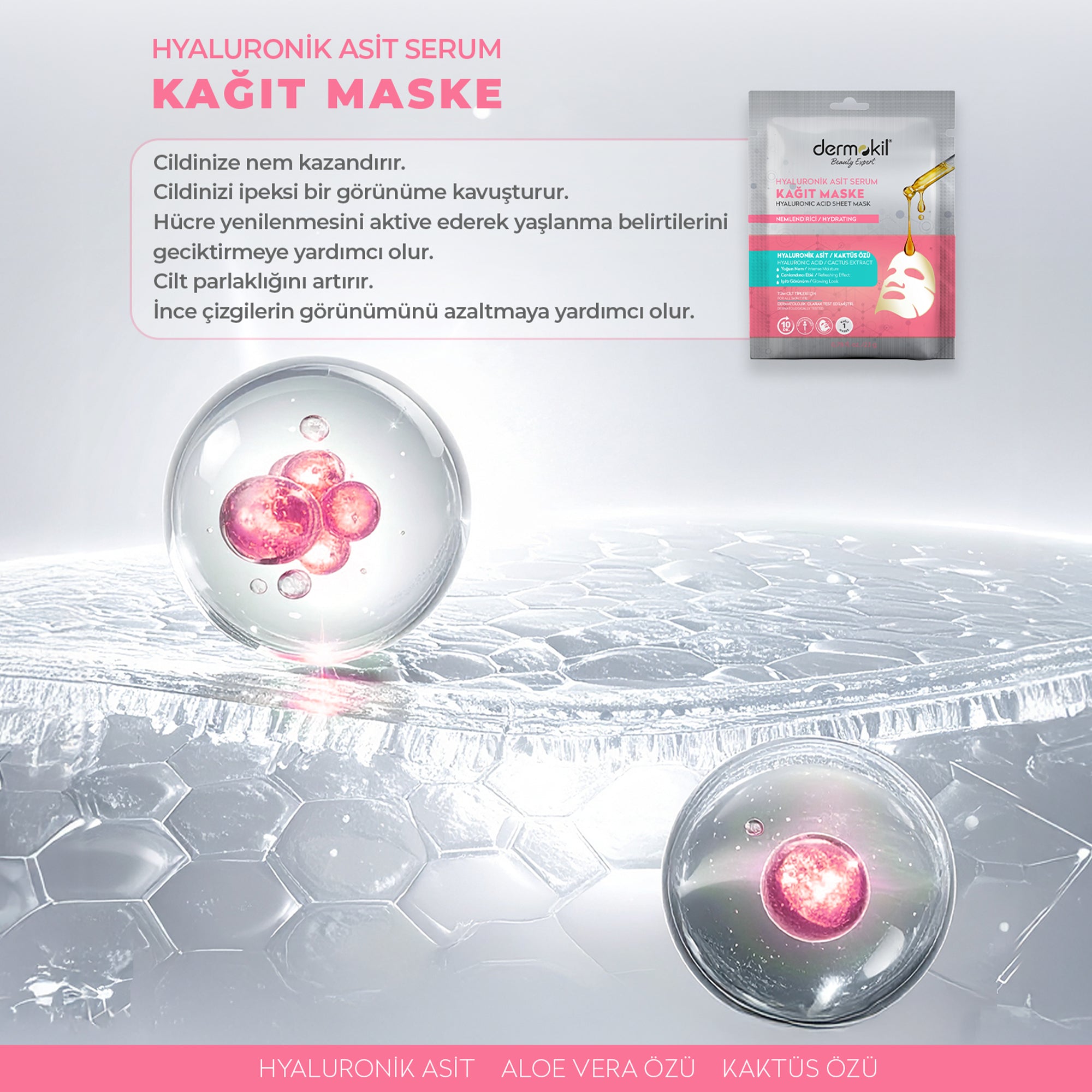 Hyaluronic Acid Serum Sheet Mask 23 gr