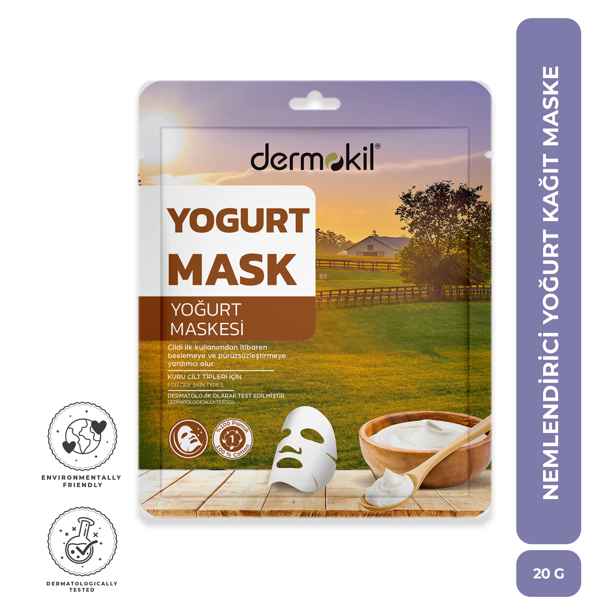 Nemlendirici Yoğurt Kağıt Maske 20 gr