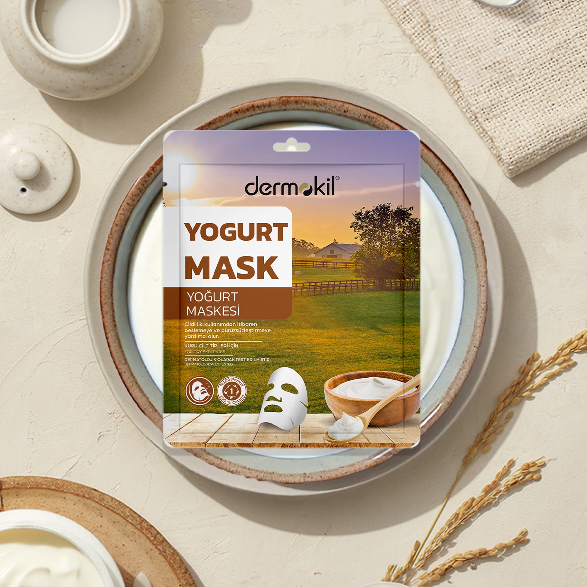 Nemlendirici Yoğurt Kağıt Maske 20 gr