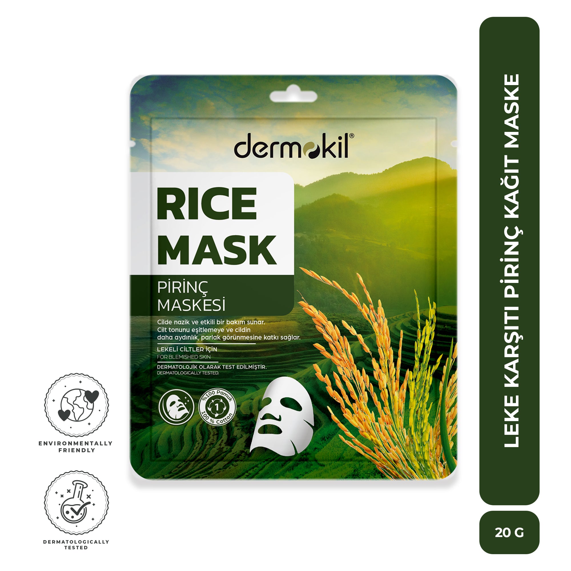 Leke Karşıtı Pirinç Kağıt Maske 20 gr