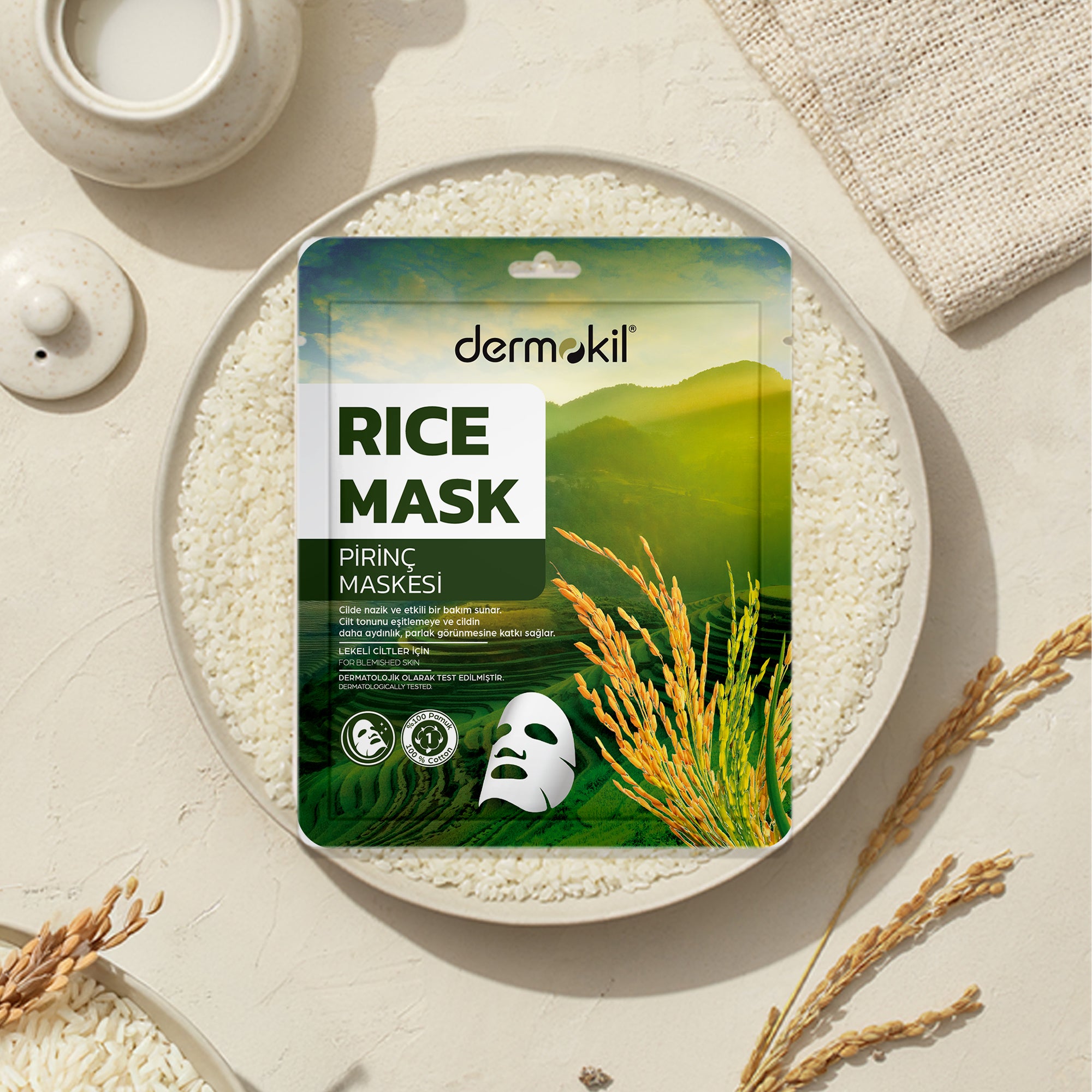 Leke Karşıtı Pirinç Kağıt Maske 20 gr