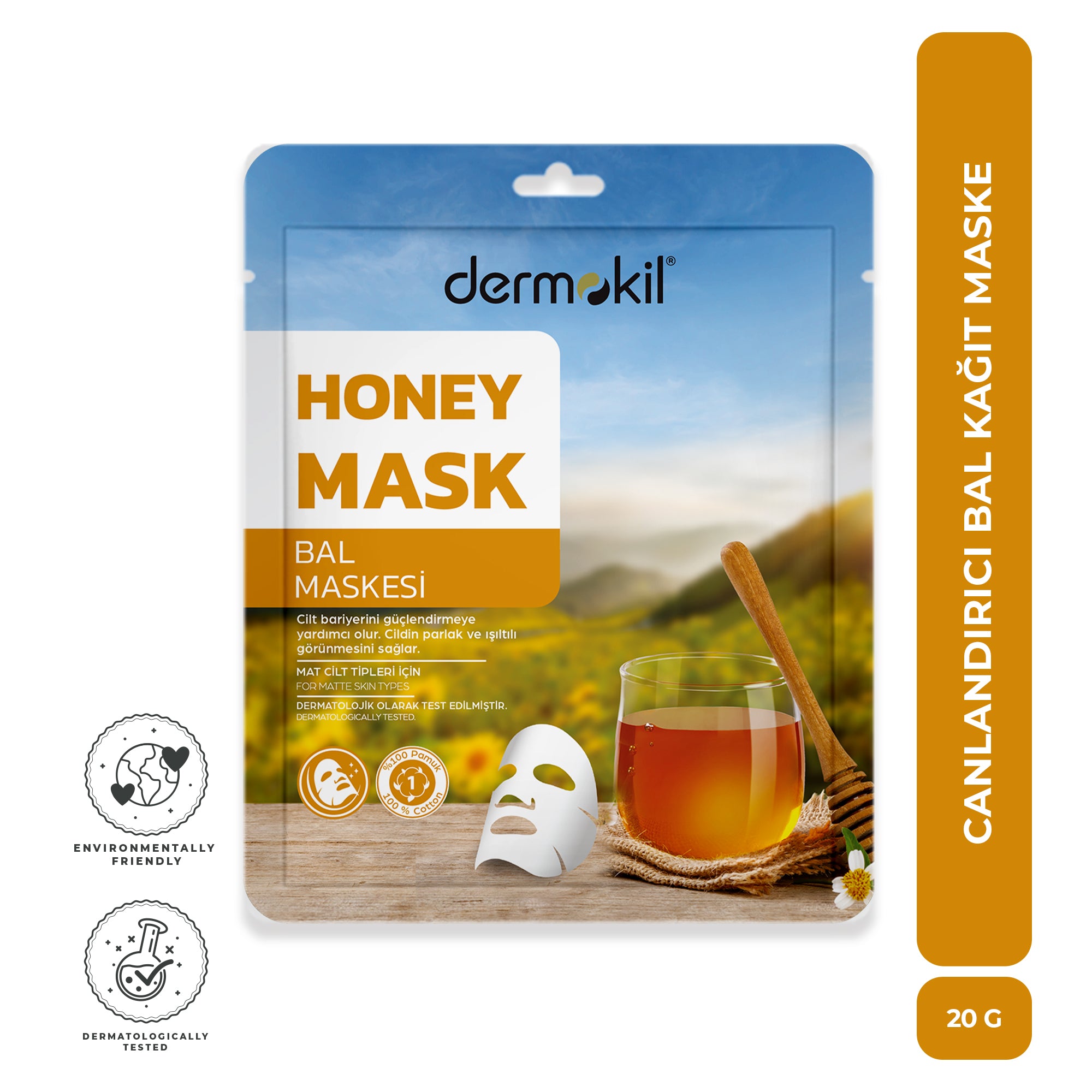 Canlandırıcı Bal Kağıt Maske 20 gr
