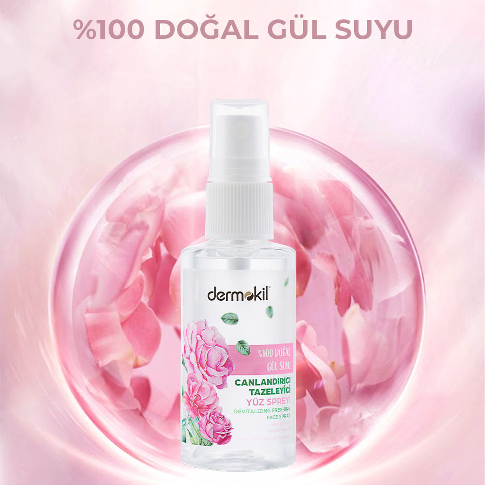 100% Natural Rose Water Revitalizing and Refreshing Facial Spray 50 ml