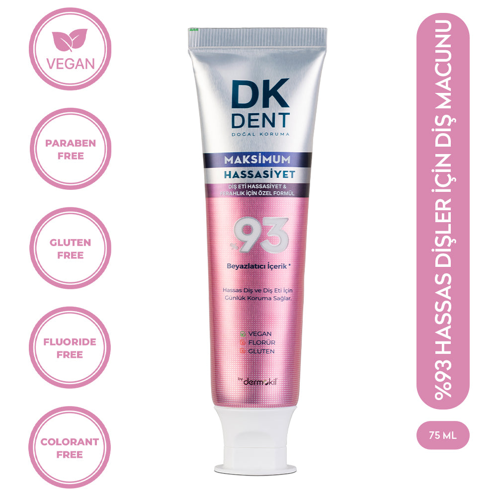%93 Beyazlatıcı Maksimum Hassasiyet Diş Macunu 75 ml - DK Dent