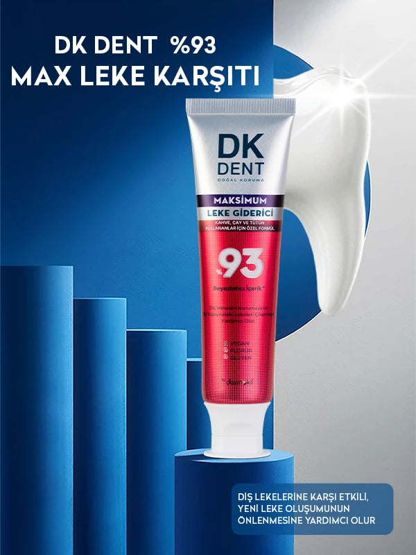 %93 beyazlatıcı etkili diş macunu ile dişlerdeki lekeleri gidermeye yardımcı olan, dişleri nazikçe temizleyen ve daha beyaz, parlak ve ferah bir ağız görünümü kazandıran bakım ürünü