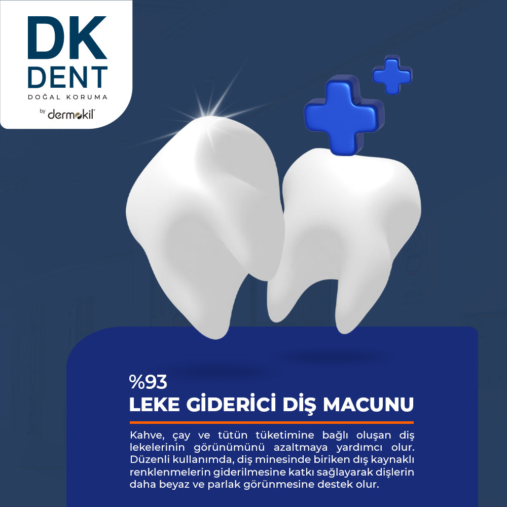 %93 Beyazlatıcı Maksimum Leke Giderici Diş Macunu 75 ml - DK Dent