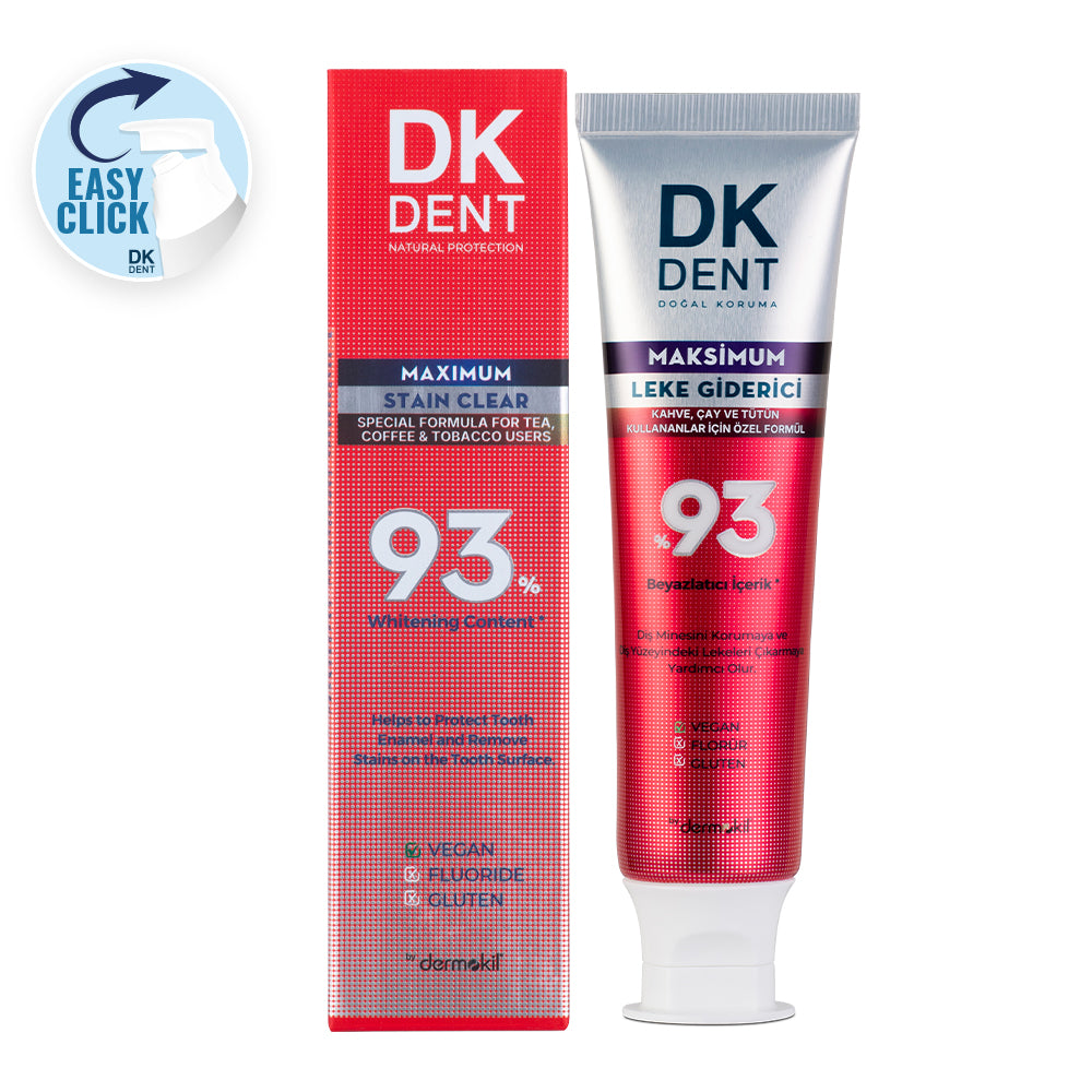 %93 Beyazlatıcı Maksimum Leke Giderici Diş Macunu 75 ml - DK Dent