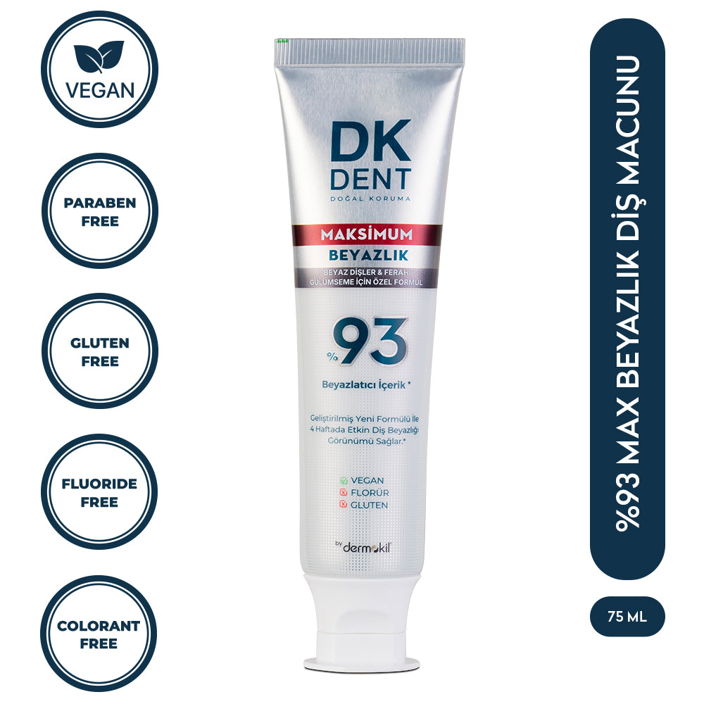 %93 Maksimum Beyazlık Diş Macunu 75 ml - DK Dent