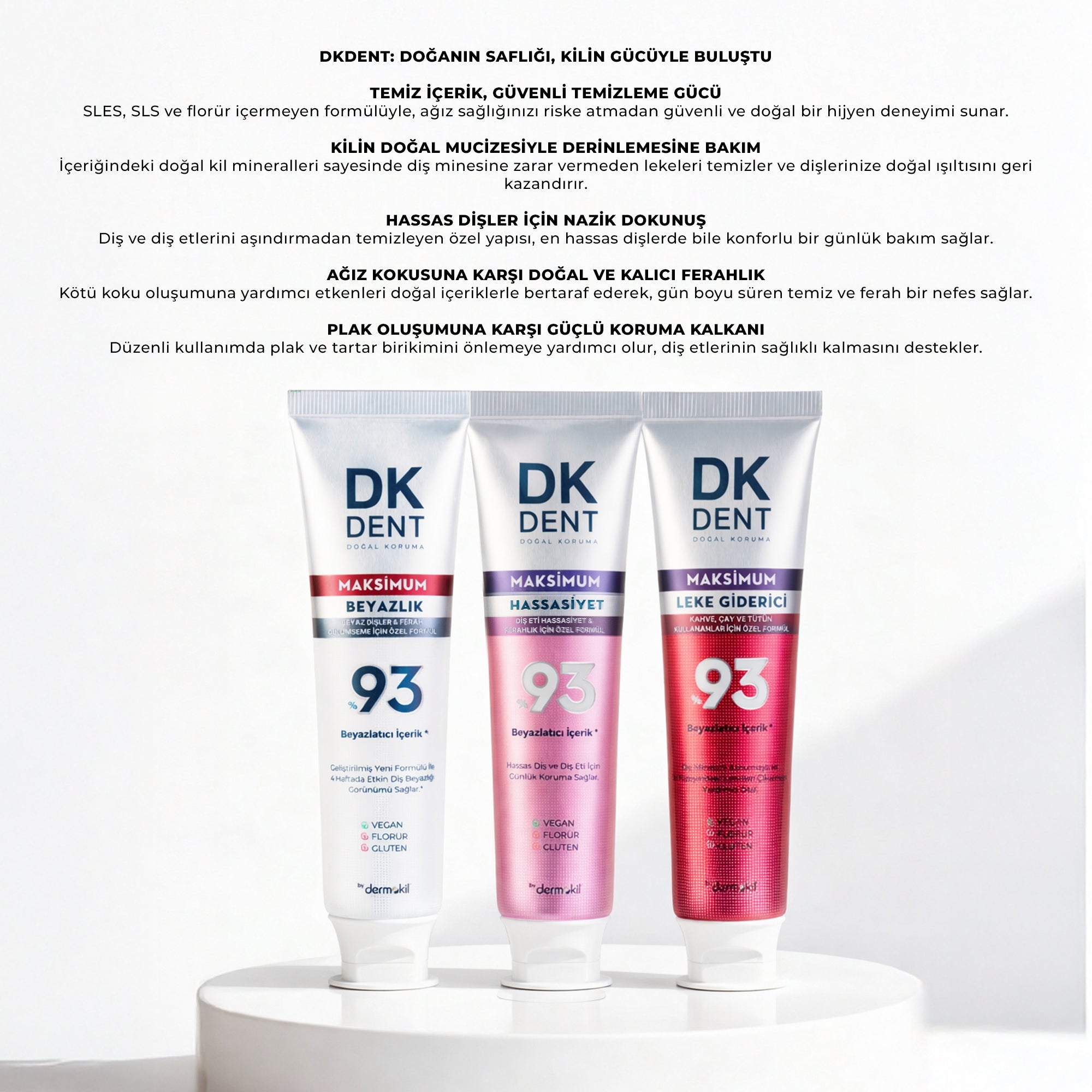 %93 Maksimum Beyazlık Diş Macunu 75 ml - DK Dent