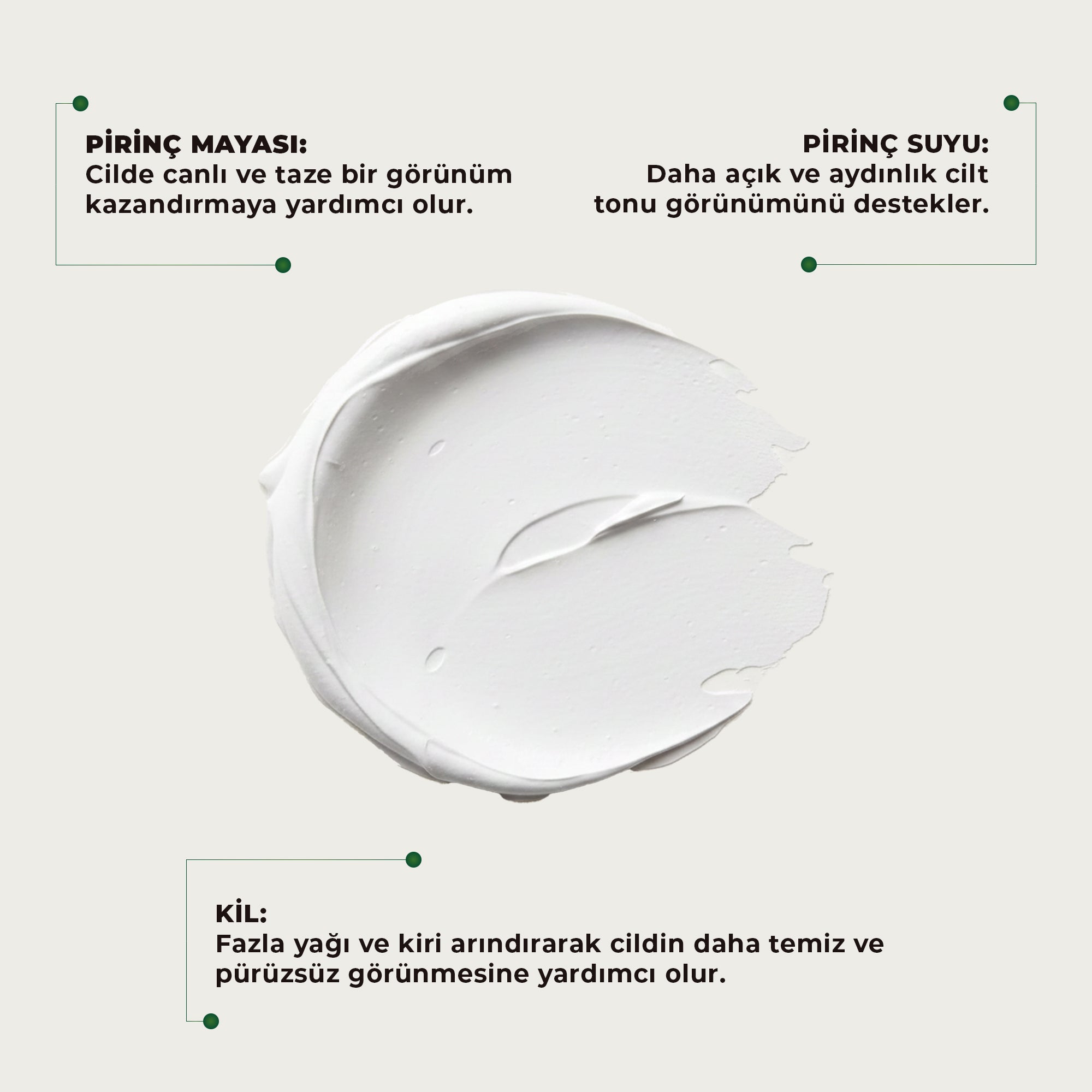 Pirinç Mayası Beyazlatıcı Stick Kil Maskesi 30 g