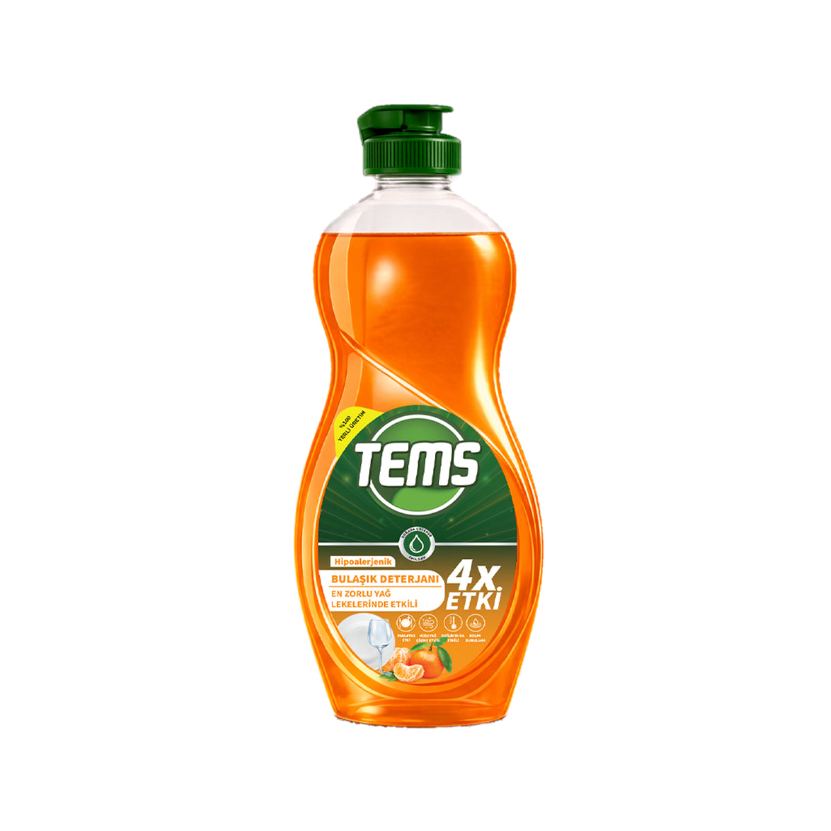TEMS Elde Yıkama Bulaşık Deterjanı Mandalina 500 ml