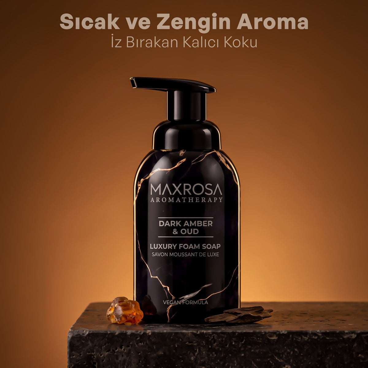 Aromatherapy Dark Amber & Oud Köpük Sabun 400 g
