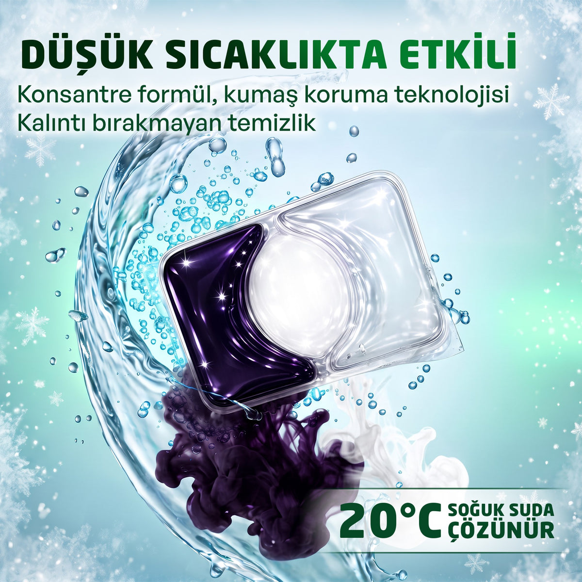 Siyahlar İçin 3’ü 1 Arada Çamaşır Deterjanı Kapsülü 15 Yıkama