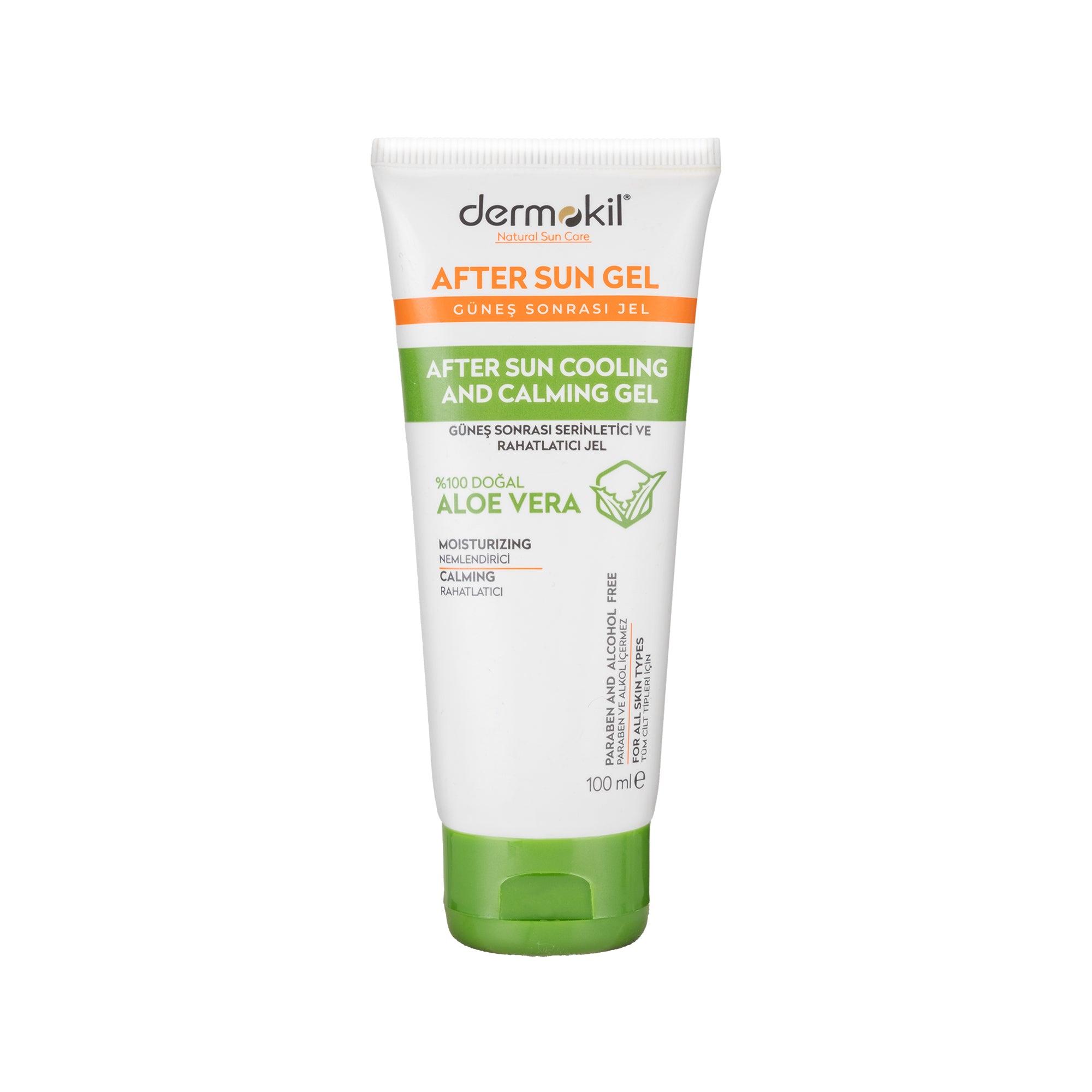 Güneş Sonrası Serinletici ve Rahatlatıcı %100 Doğal Aloe Vera Jel 100 ml - Dermokil