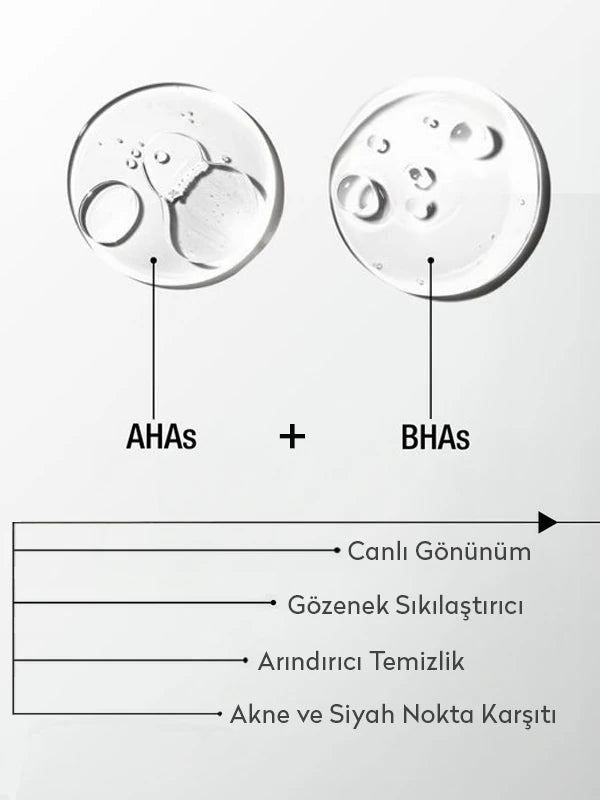 AHA BHA ve niacinamide içeren yüz temizleme köpüğü ile cildi nazikçe arındıran, gözenekleri temizleyen ve daha pürüzsüz bir cilt görünümü kazandırmaya yardımcı olan bakım ürünü