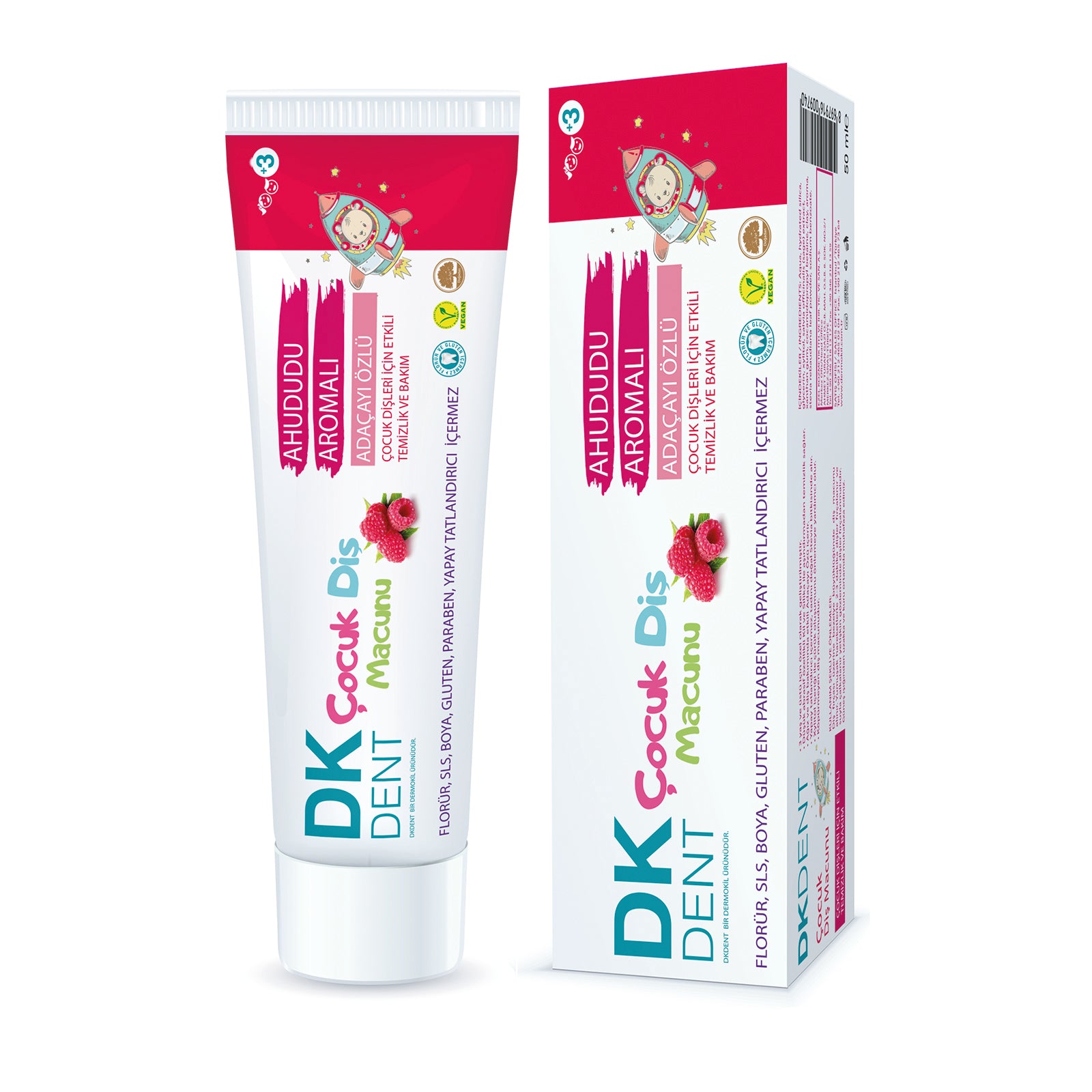 Ahududu Aromalı Çocuk Diş Macunu 50 ml - Dermokil