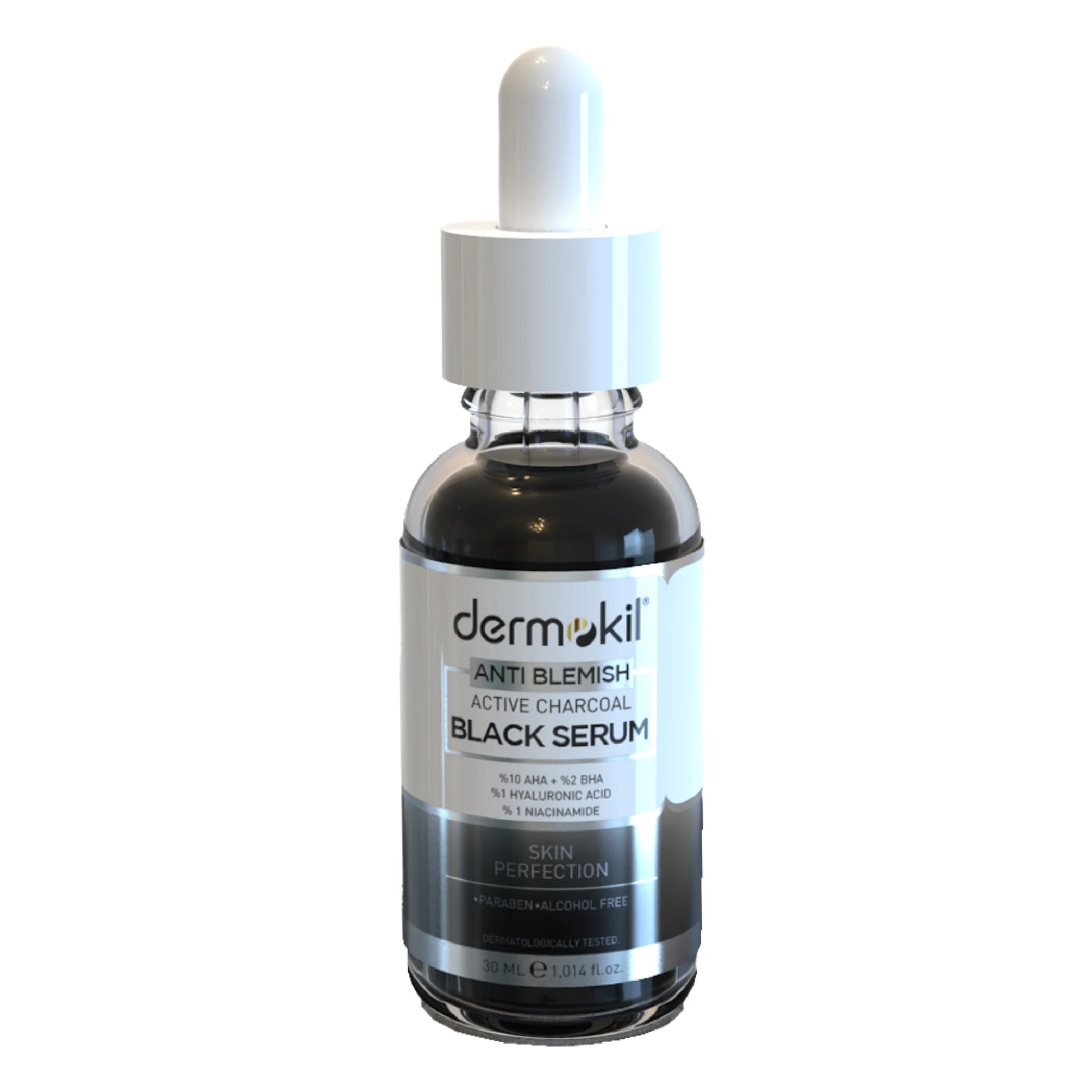 Aktif karbon içeren anti blemish serum ile cildi arındıran, gözenekleri temizleyen ve daha pürüzsüz, dengeli bir cilt görünümü kazandırmaya yardımcı olan bakım ürünü