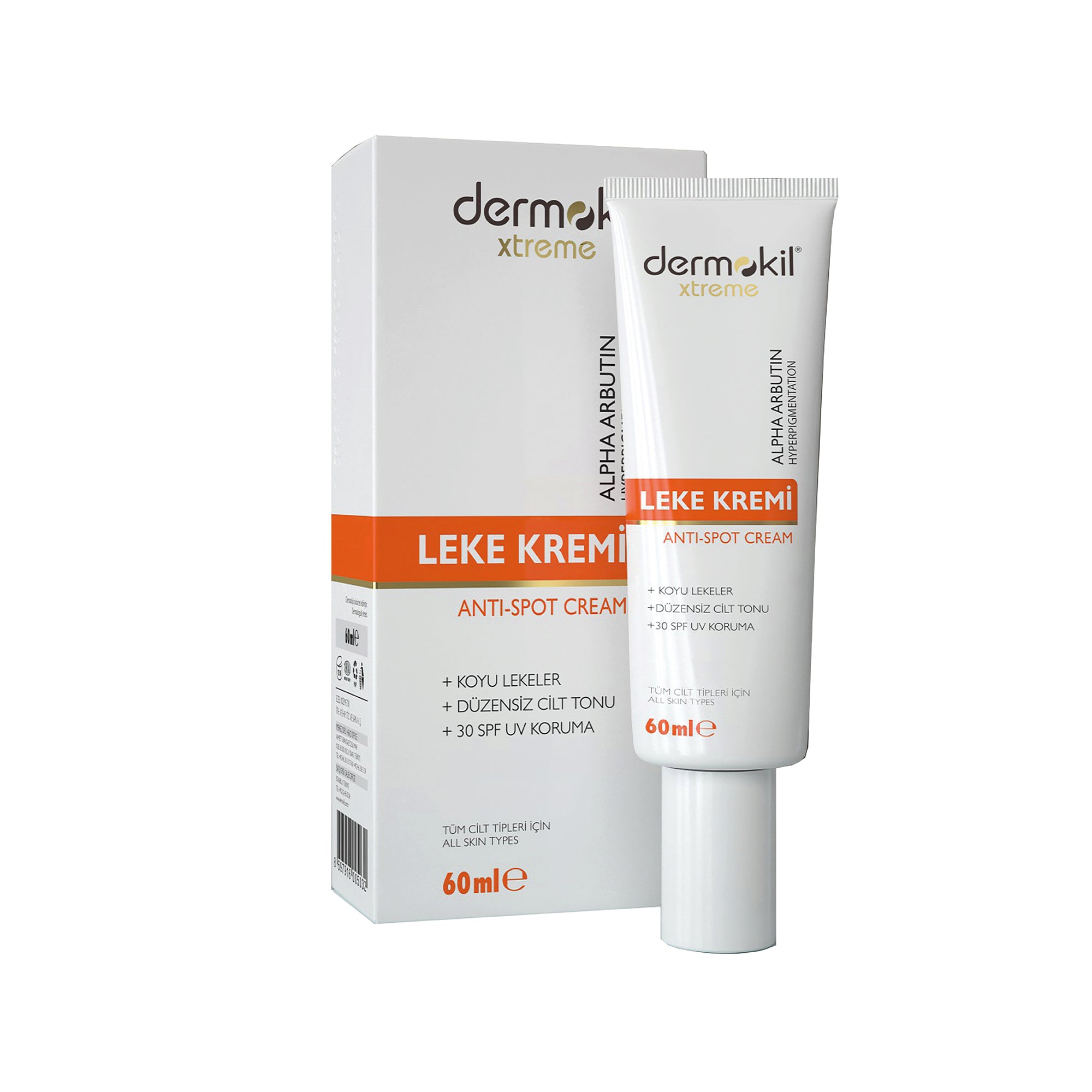 Leke Karşıtı SPF 30 Cilt Kremi 60 ml - Dermokil