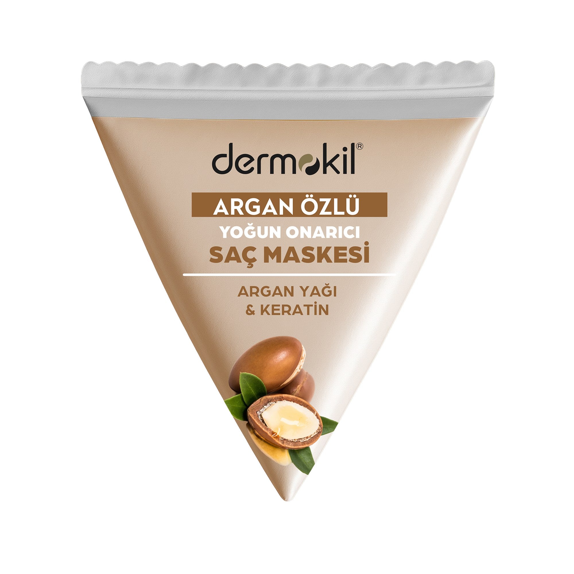 Argan yağı içerikli yoğun onarıcı saç maskesi ile yıpranmış saçları besleyen, nemlendiren ve daha pürüzsüz, parlak ve sağlıklı bir saç görünümü kazandırmaya yardımcı bakım ürünü