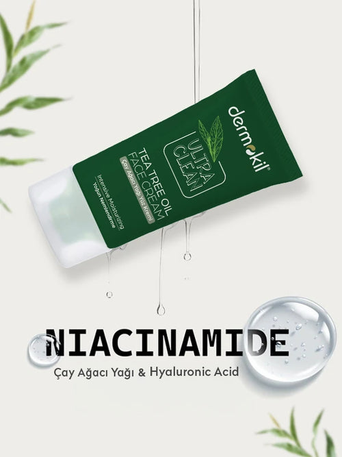 Akne Karşıtı Arındırıcı Çay Ağacı Yağı Yüz Kremi 50 ml - Dermokil