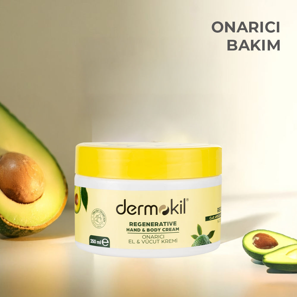 Onarıcı Avokado Yağlı El ve Vücut Kremi 250 ml - Dermokil