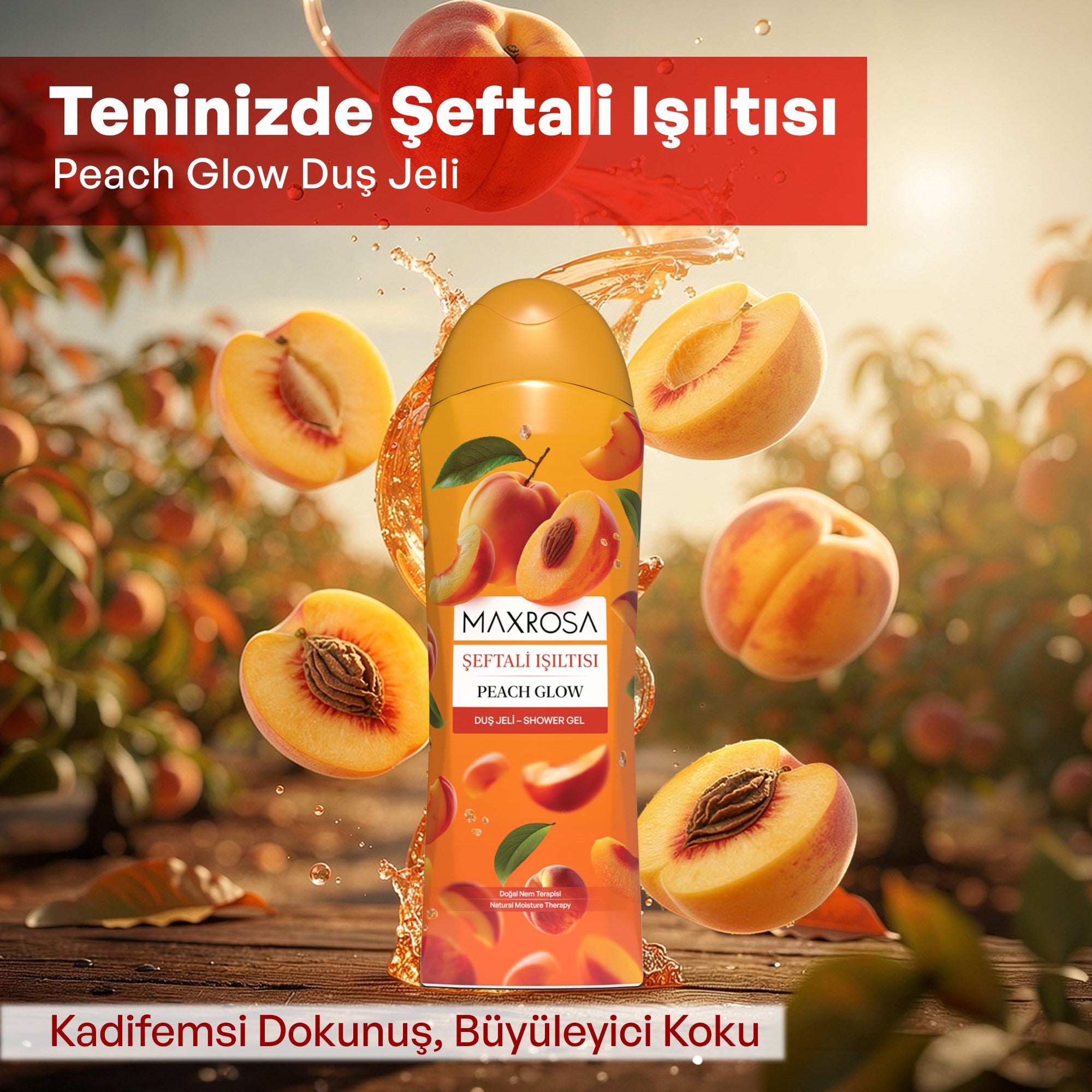 Maxrosa Şeftali Duş Jeli 600 ml