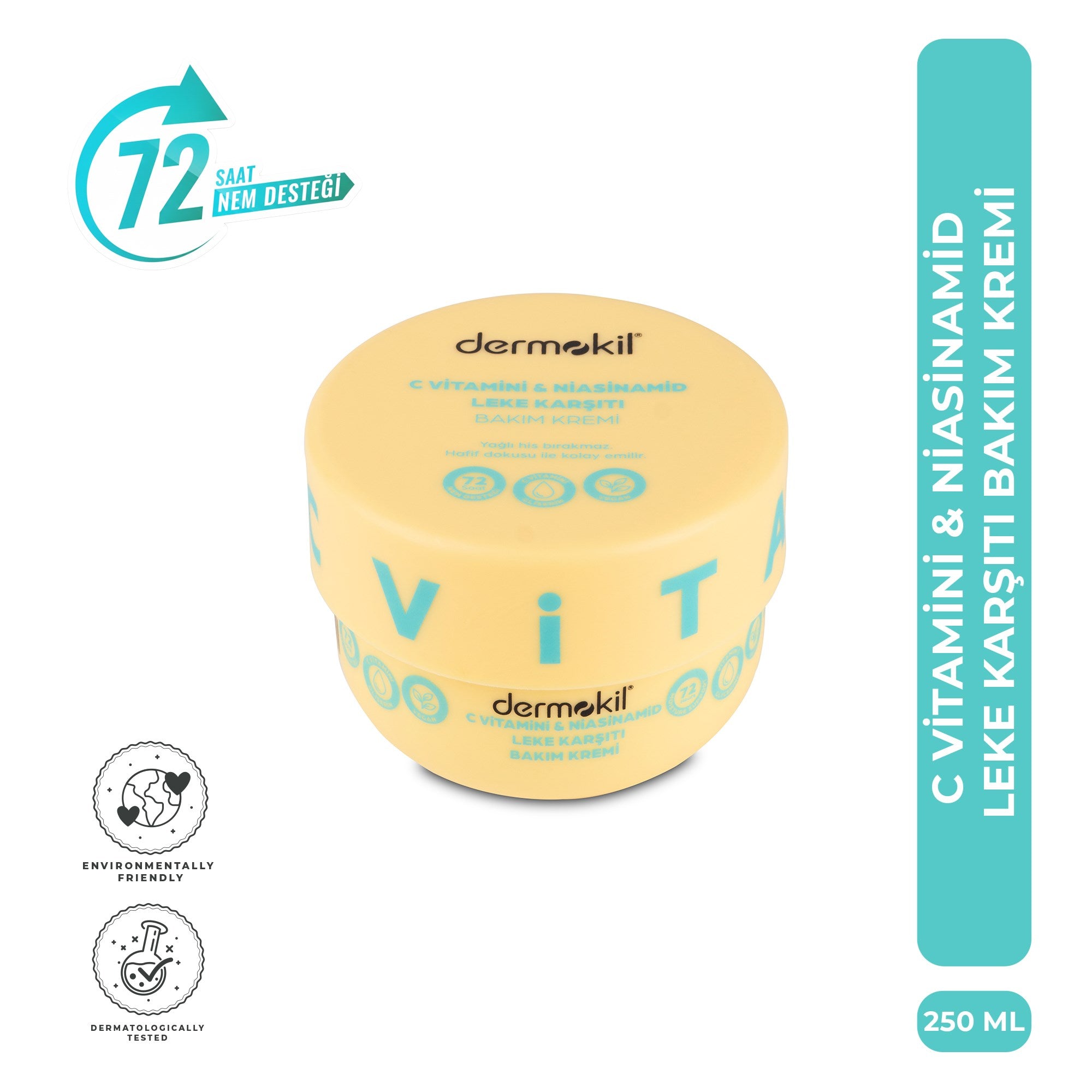 Dermokil C Vitamini & Niasinamid Leke Karşıtı Bakım Kremi 250 ml