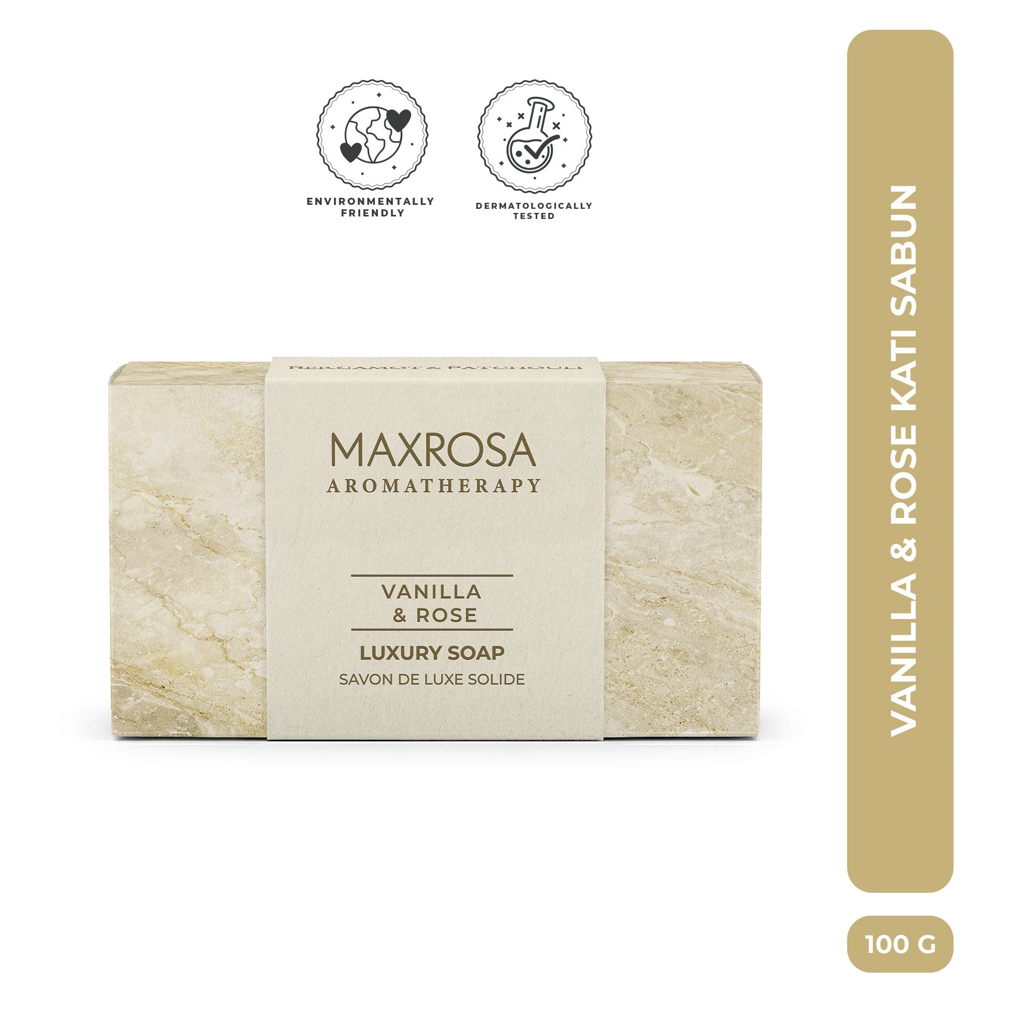 Maxrosa Aromatherapy Vanilla & Rose Katı Sabun 100 g
