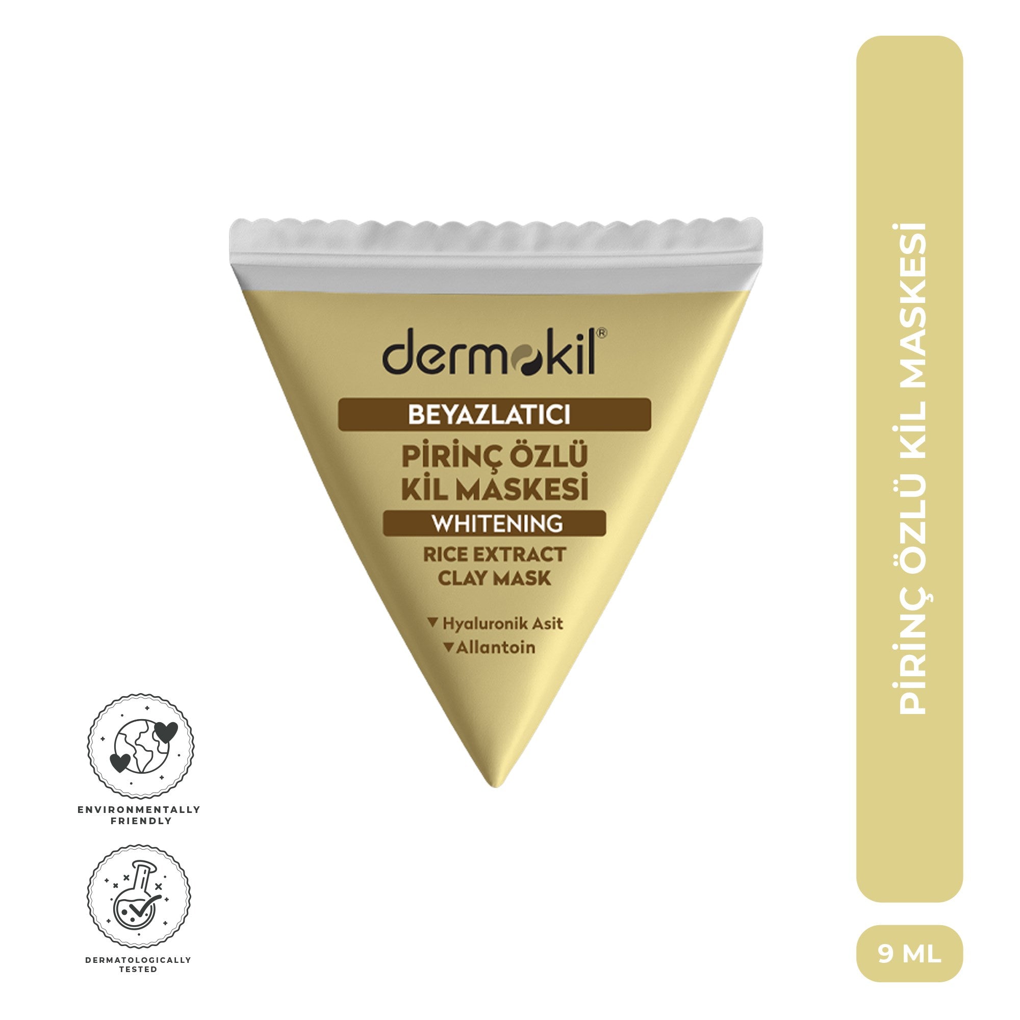 Beyazlatıcı Pirinç Özü Kil Maske 9 ml, Dermokil.