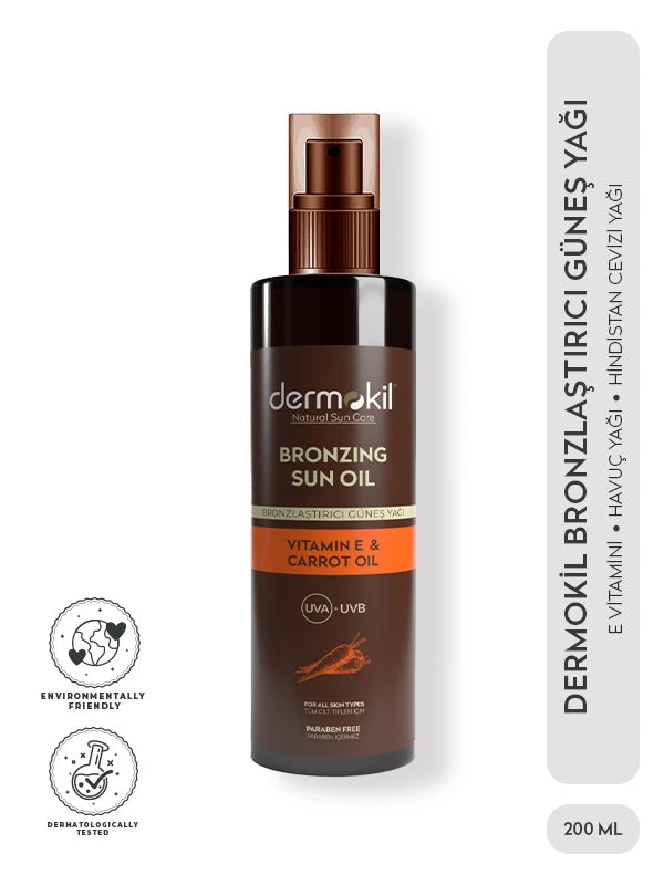Bronzlaştırıcı Güneş Yağı 200 ml - Dermokil