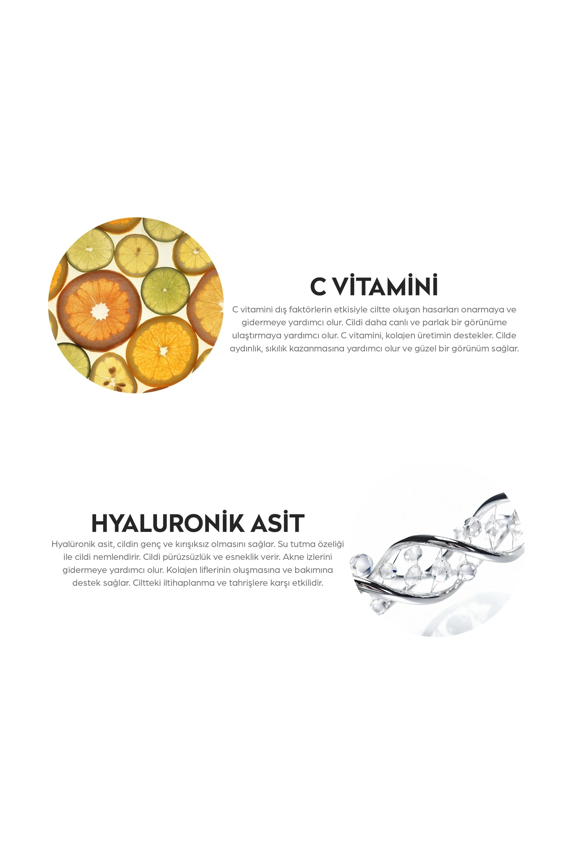 C vitamini içeren serum kağıt yüz maskesi ile cildi aydınlatan, canlandıran ve daha eşit tonlu, parlak bir cilt görünümü kazandırmaya yardımcı olan bakım ürünü