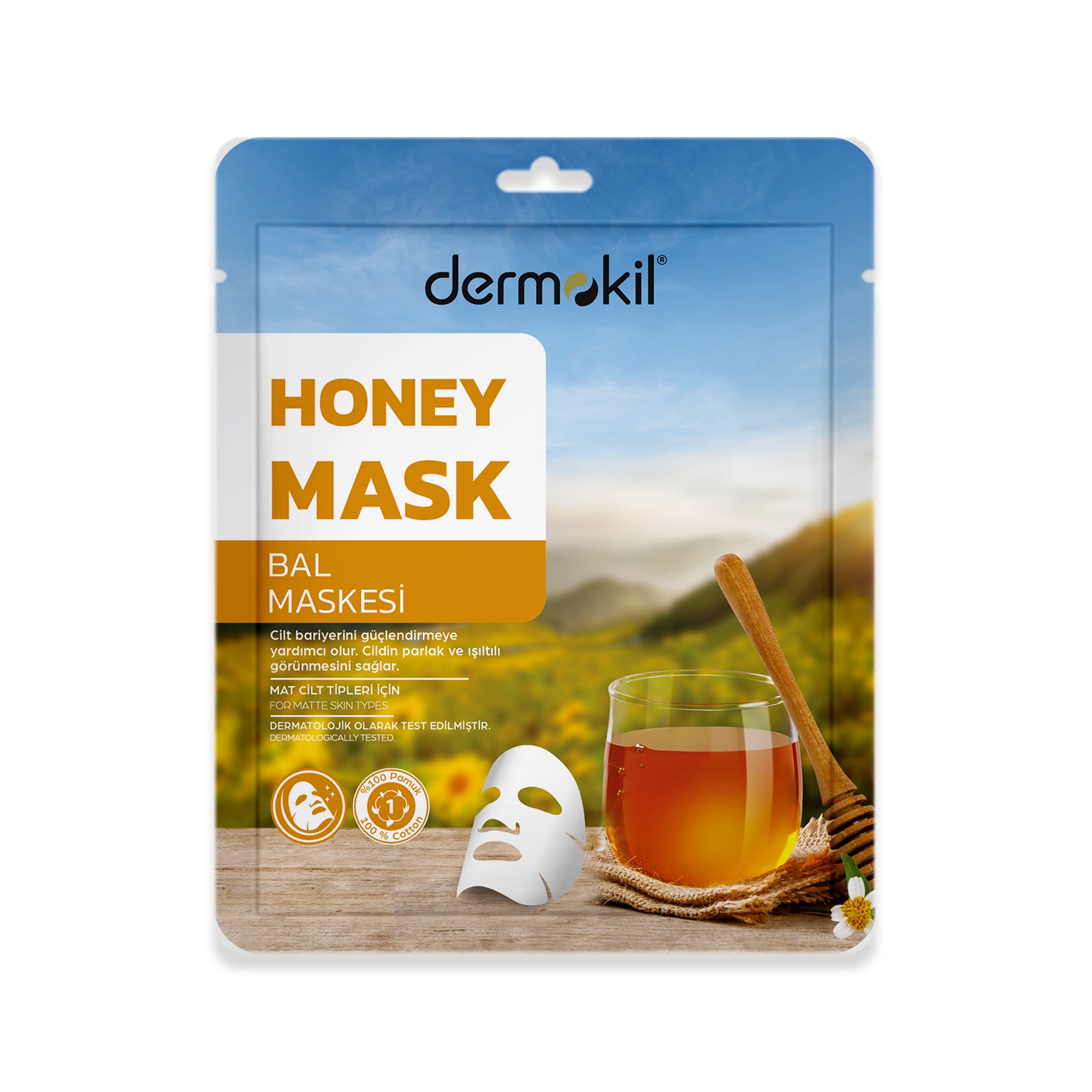 Canlandırıcı Bal Kağıt Maske 20 gr - Dermokil