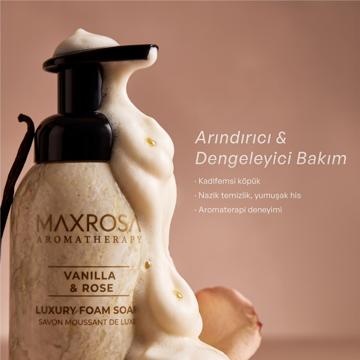 Aromatherapy Vanilla & Rose Köpük Sabun 400 g