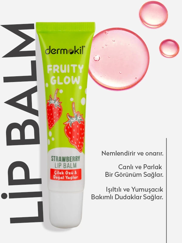 Çilek Özlü Lip Balm 15 ml - Dermokil