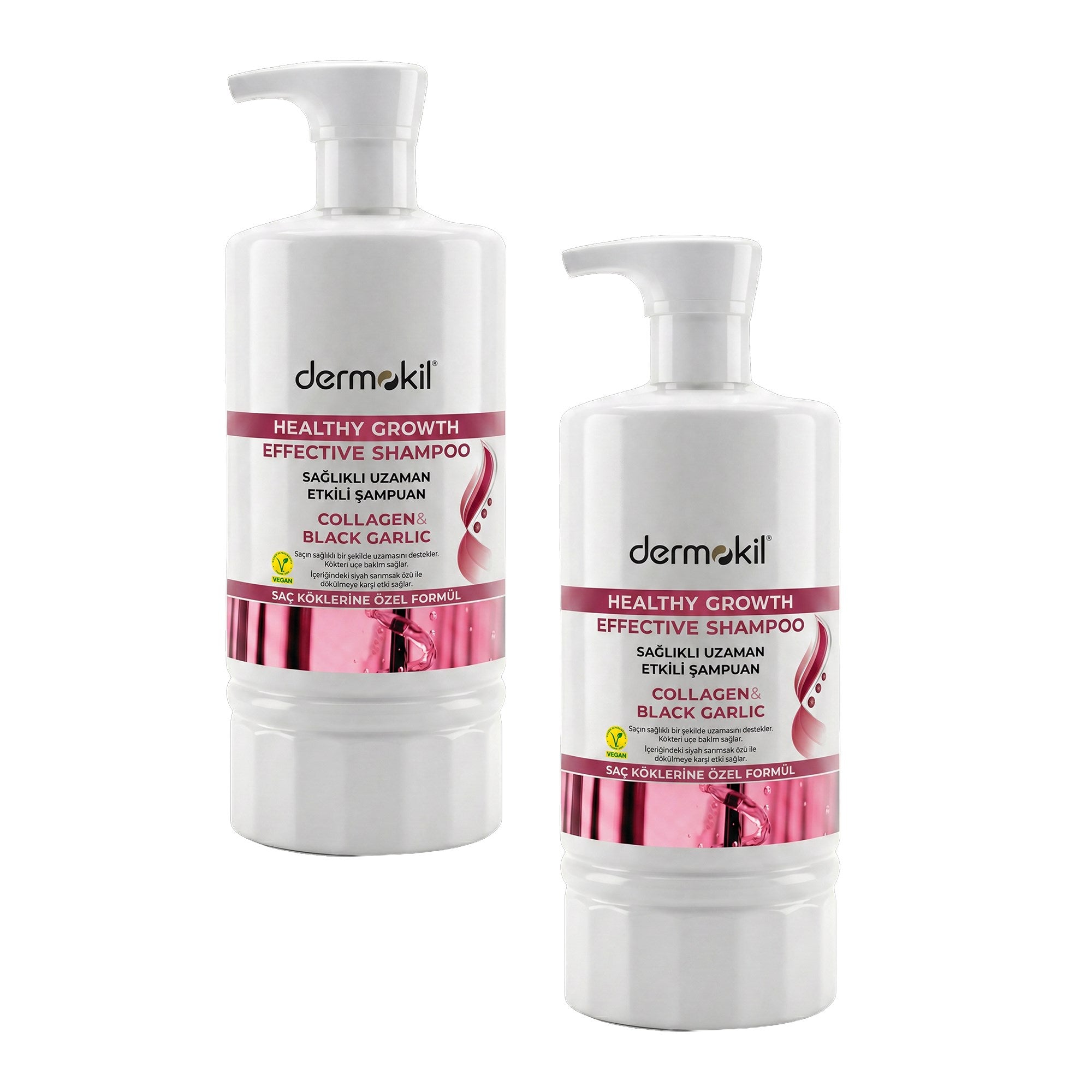 Kolajen & Siyah Sarımsak Sağlıklı Uzama Etkili Şampuan 950 ml x 2 Adet