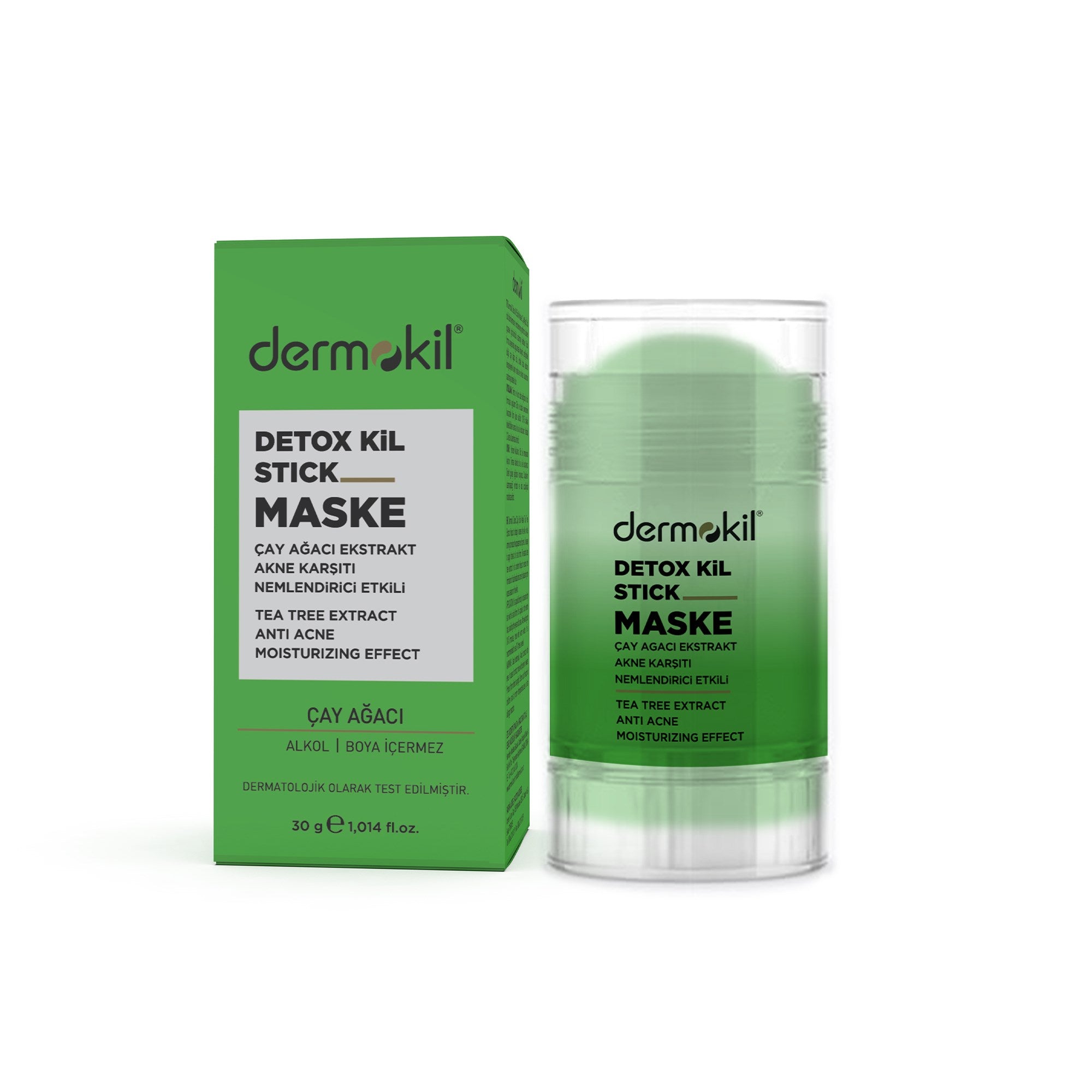 Çay Ağacı Ekstresi İçeren Akne Karşıtı Detoks Stick Kil Maskesi 30 g