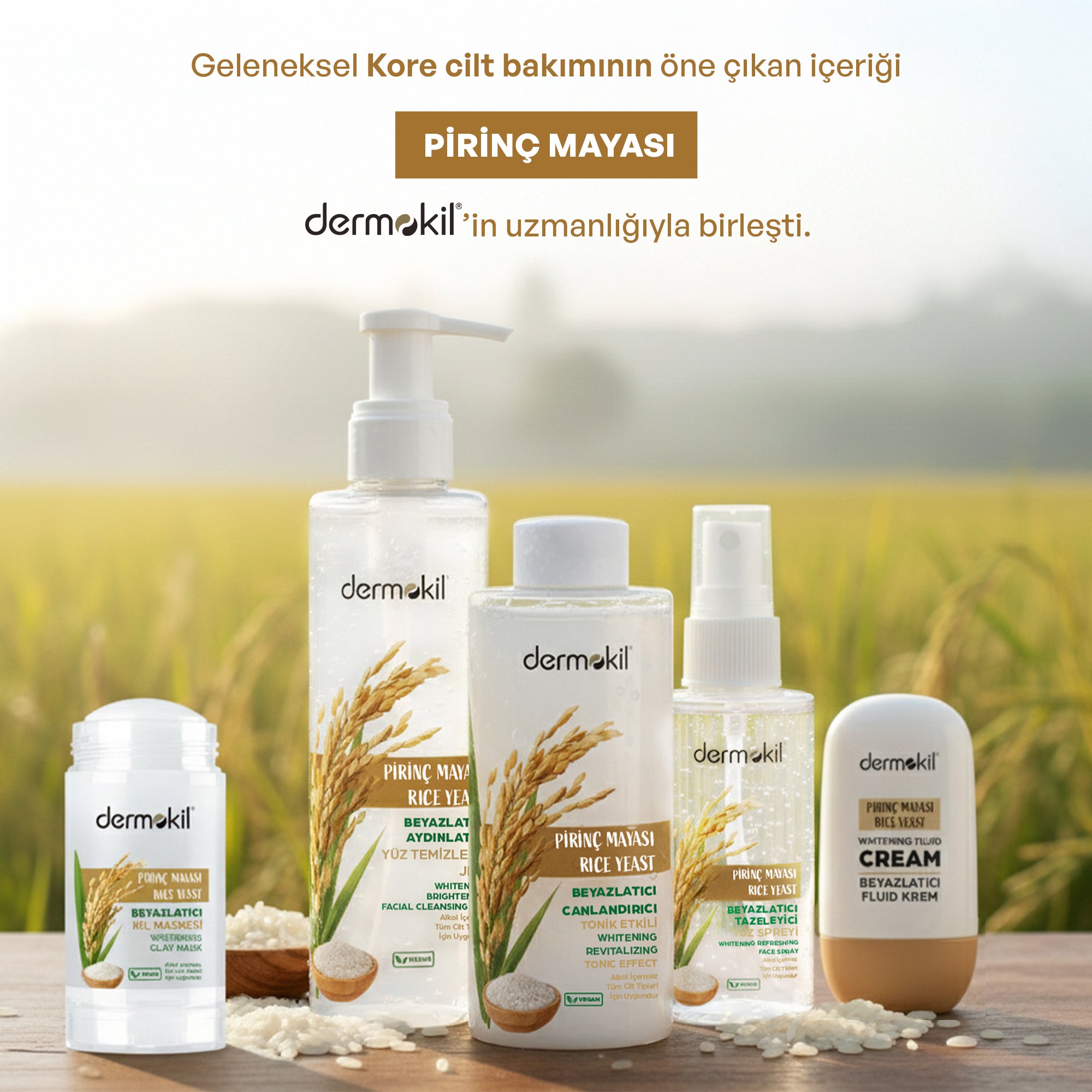 Beyazlatıcı Aydınlatıcı Pirinç Mayası Stick Kil Maskesi 30 g, Dermokil.